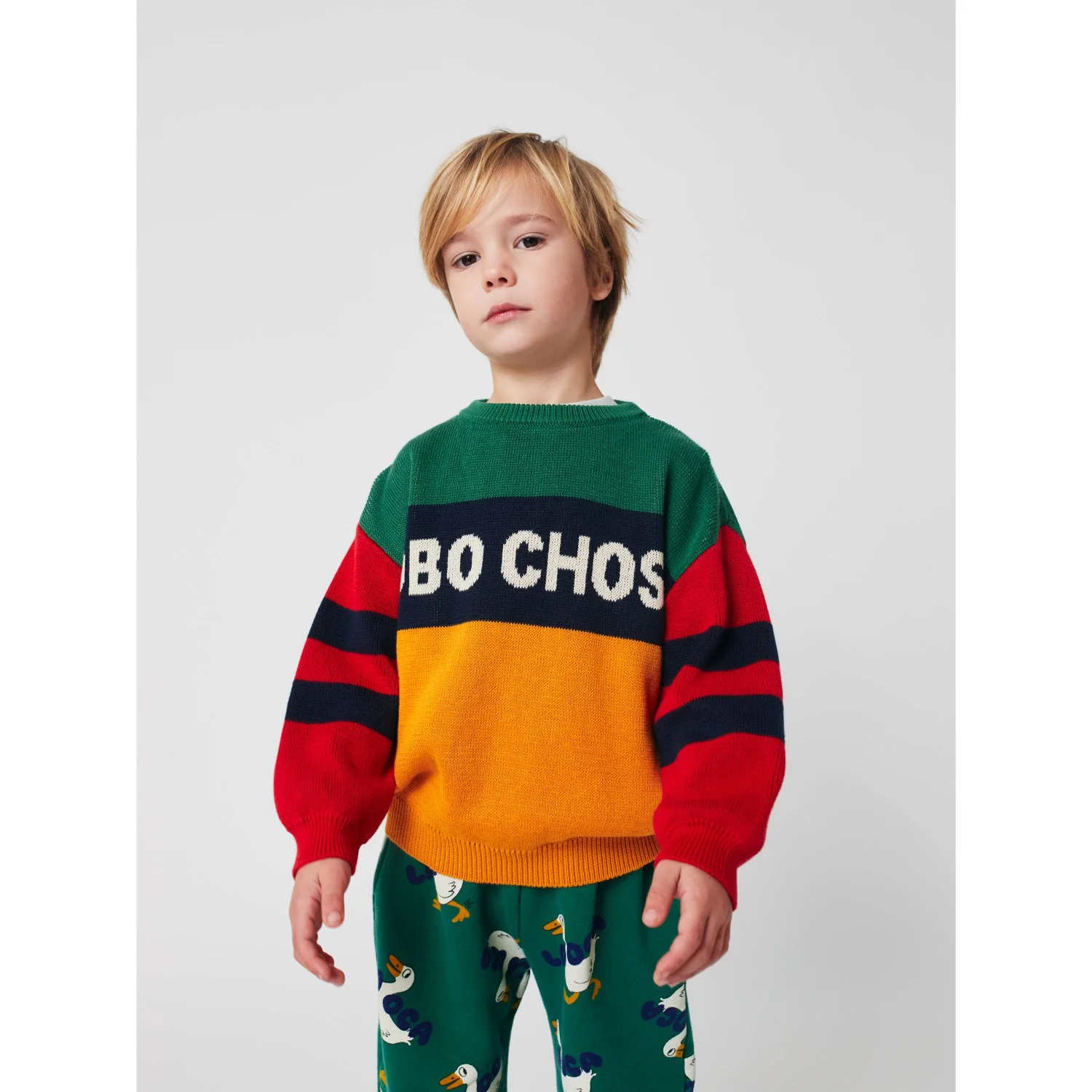 Bobo Choses Multicolor Farve Block Jumper - Image 2