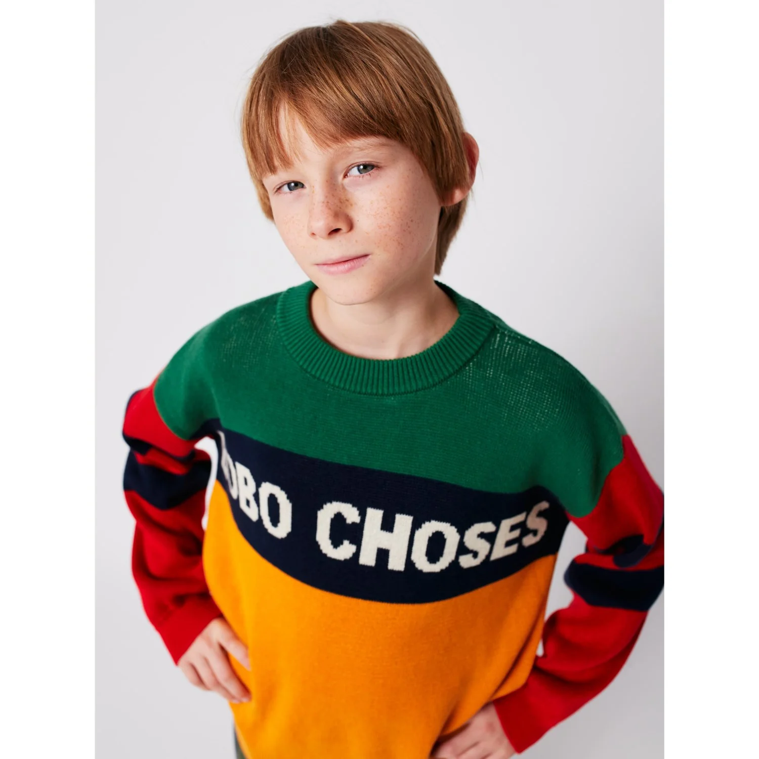 Bobo Choses Multicolor Farve Block Jumper - Image 6