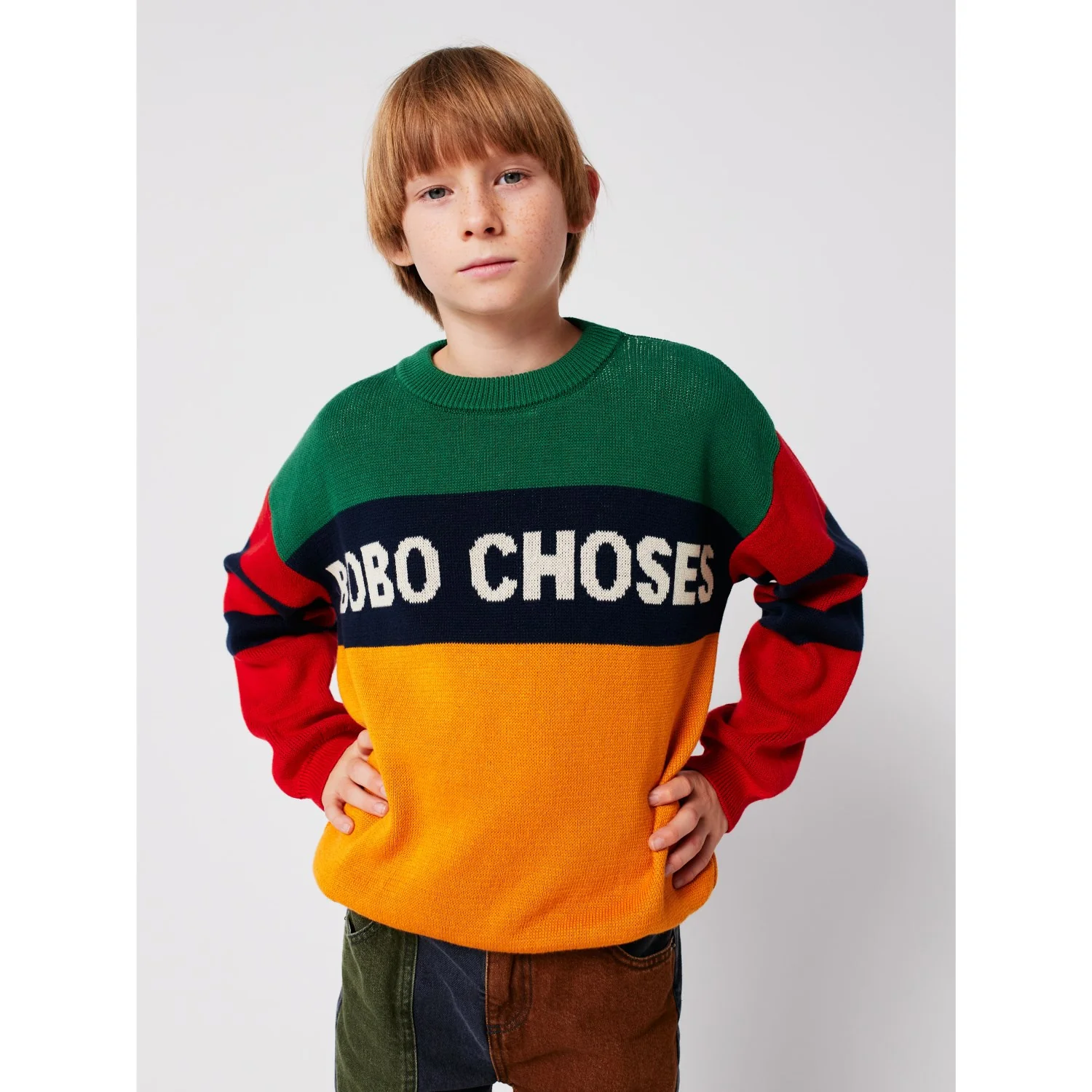 Bobo Choses Multicolor Farve Block Jumper - Image 9