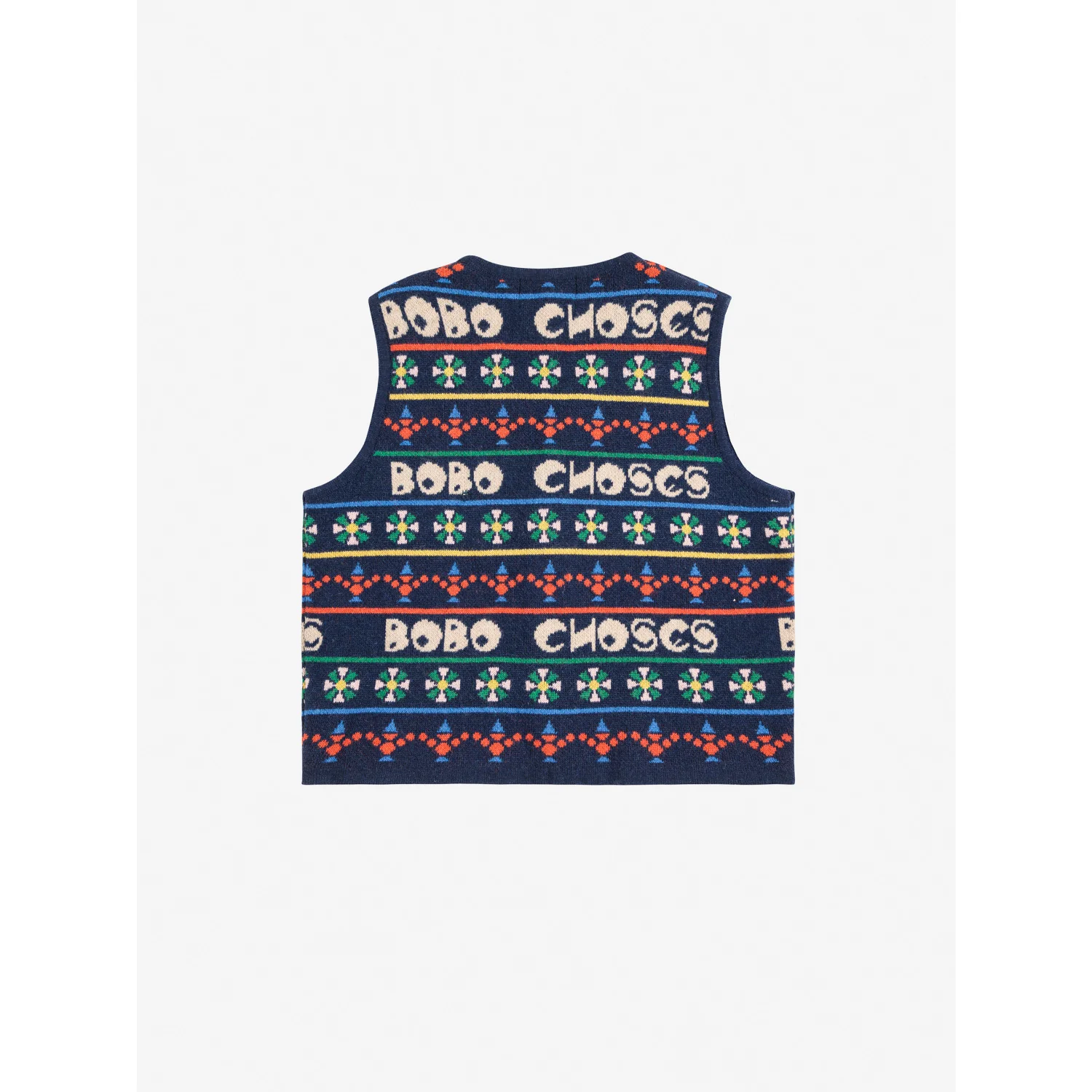 Bobo Choses Multicolor Toys All Over Strikket Vest - Image 3