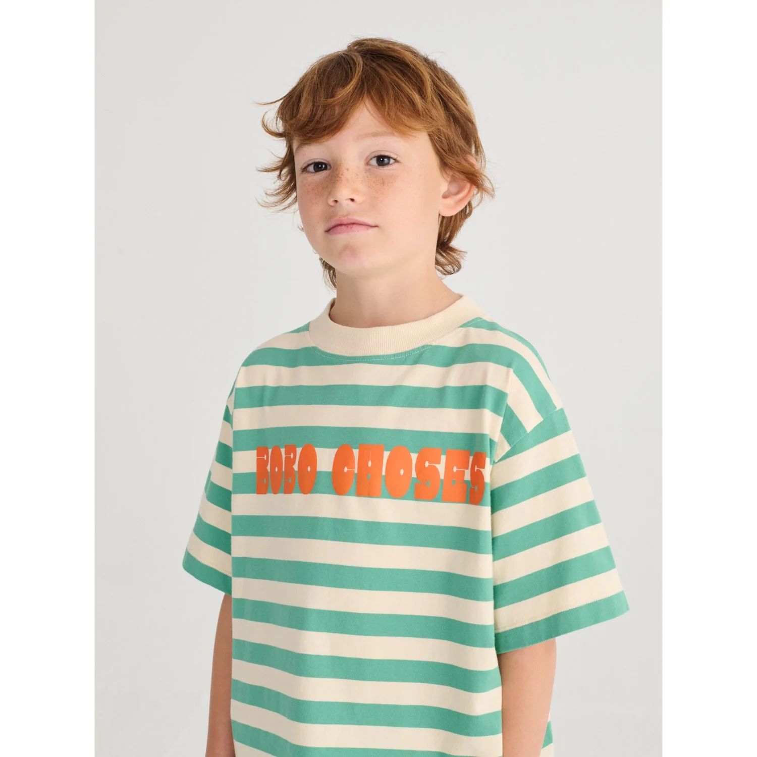 Bobo Choses Offwhite Bobo Choses Modern Striped T-Shirt - Image 2