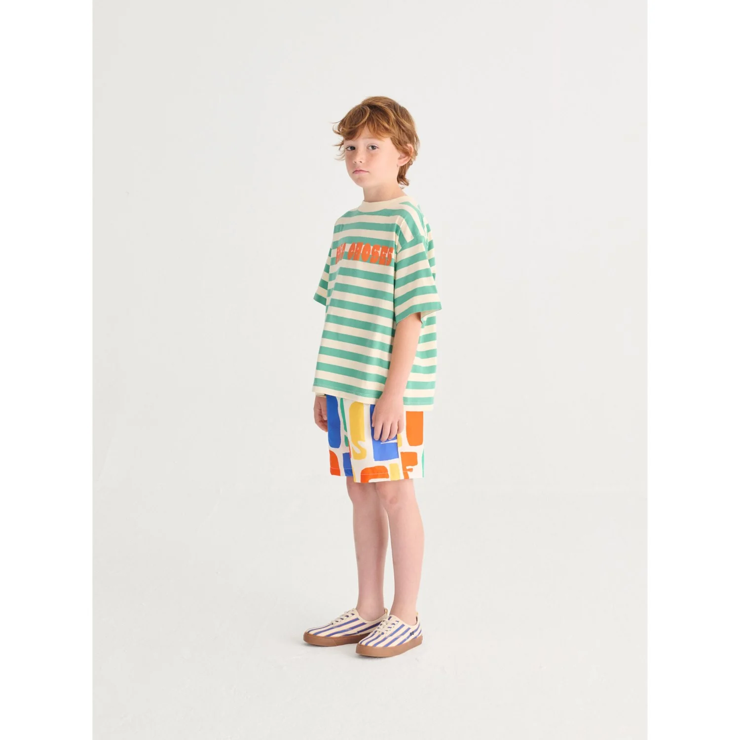 Bobo Choses Offwhite Bobo Choses Modern Striped T-Shirt - Image 5