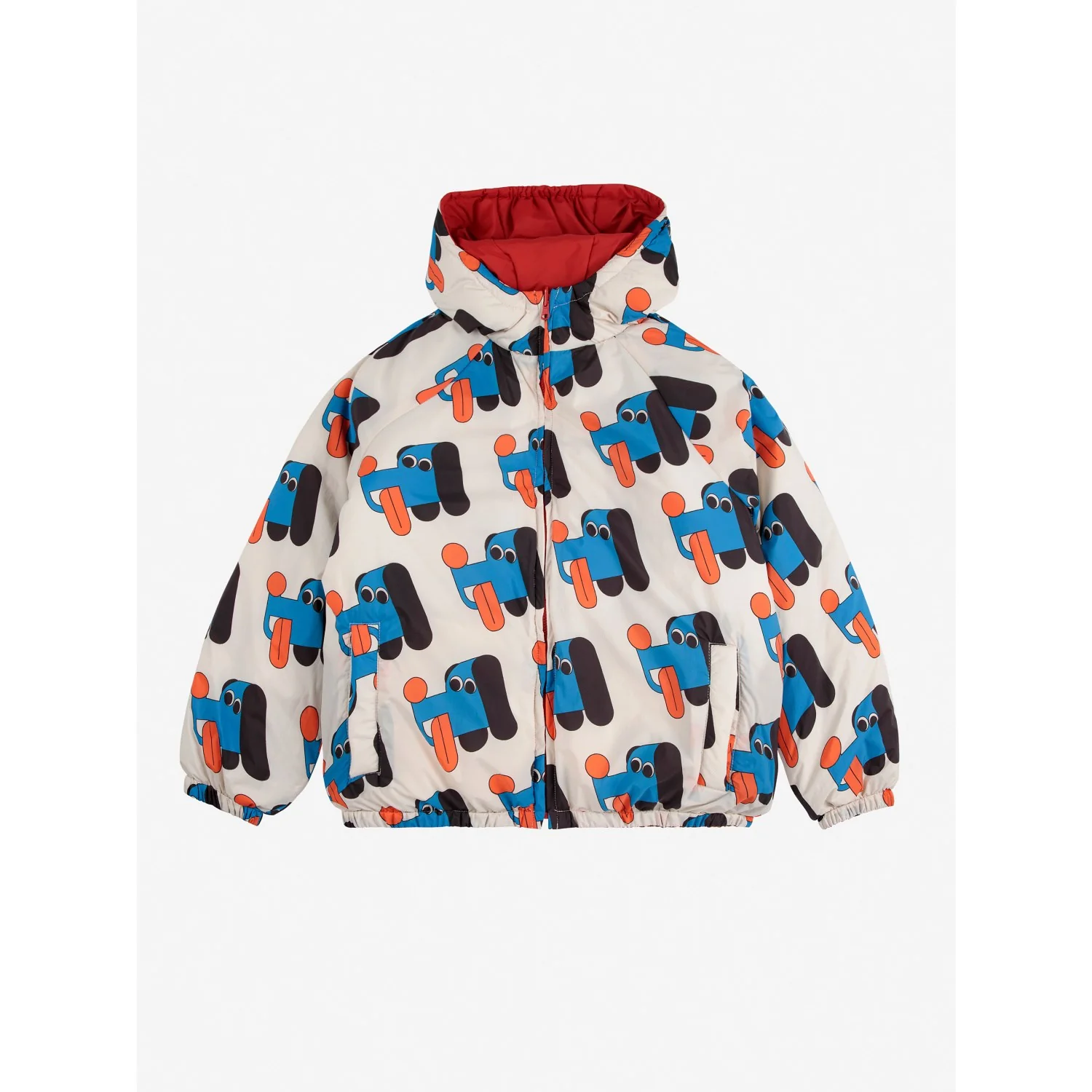 Bobo Choses Offwhite Doggy Mate All Over Reversible Anorak - Image 14