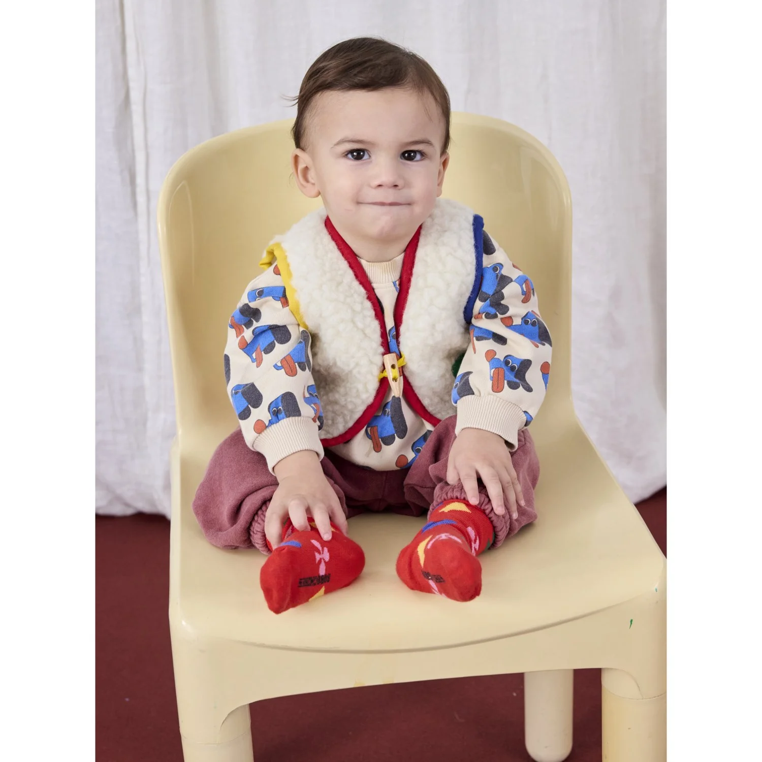 Bobo Choses Offwhite Doggy Mate All Over Sweatshirt - Image 5