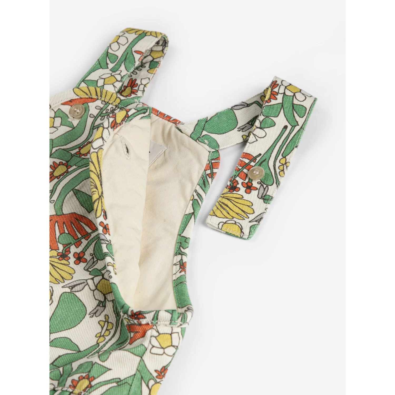 Bobo Choses Offwhite Farve Herbalist All Over Woven Dungaree - Image 7