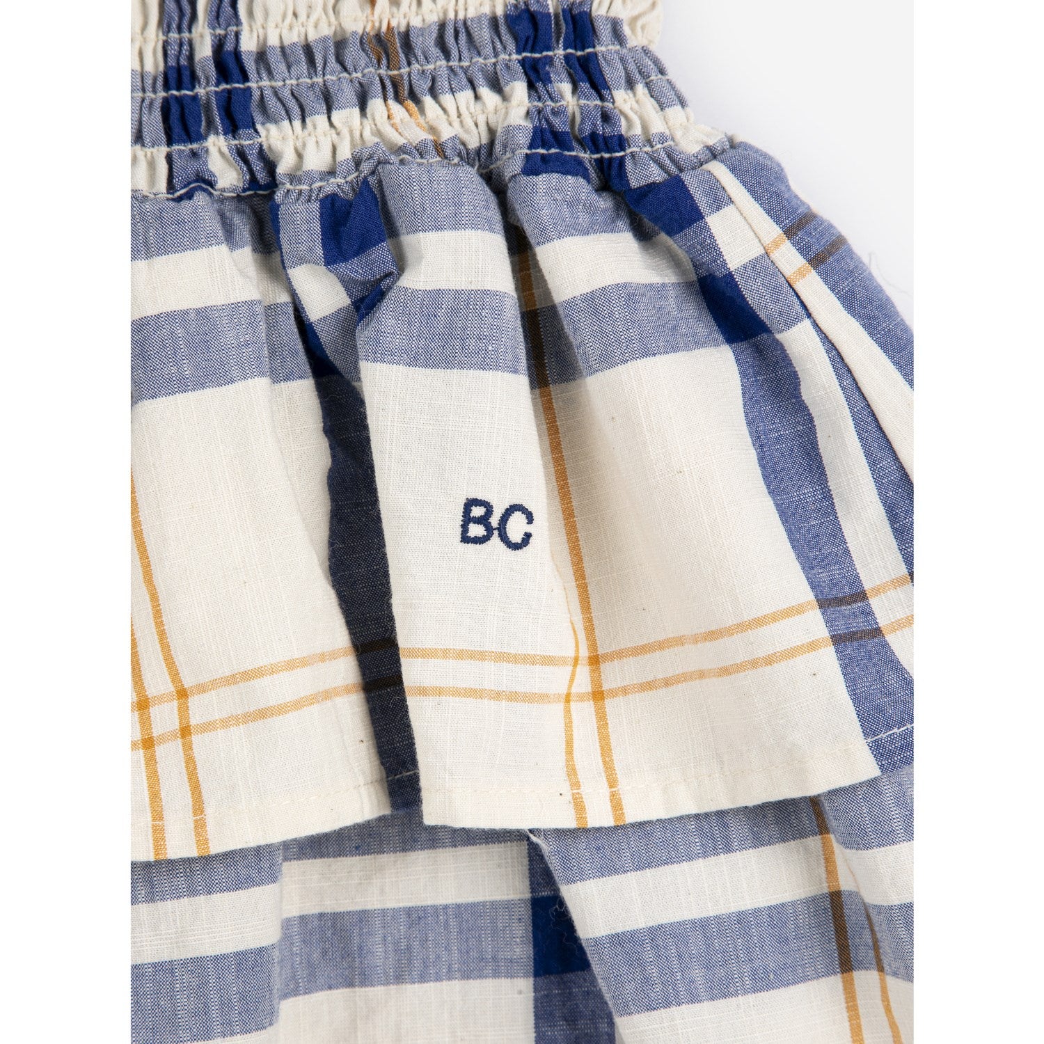 Bobo Choses Offwhite Fun Tartan Woven Nederdel - Image 6