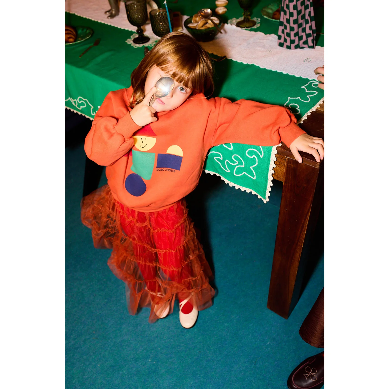 Bobo Choses Orange Wooden Legetøj Sweatshirt - Image 2