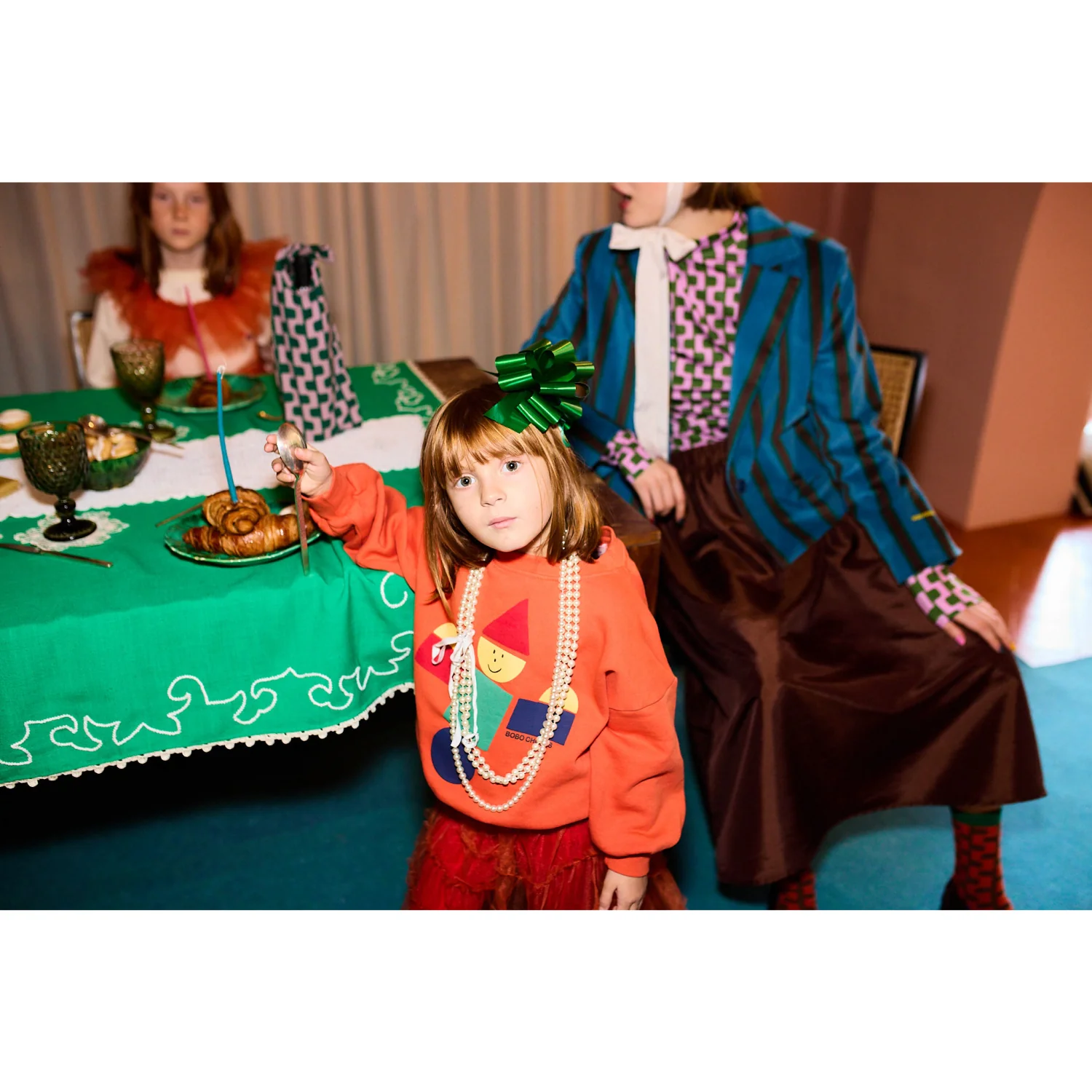 Bobo Choses Orange Wooden Legetøj Sweatshirt - Image 6