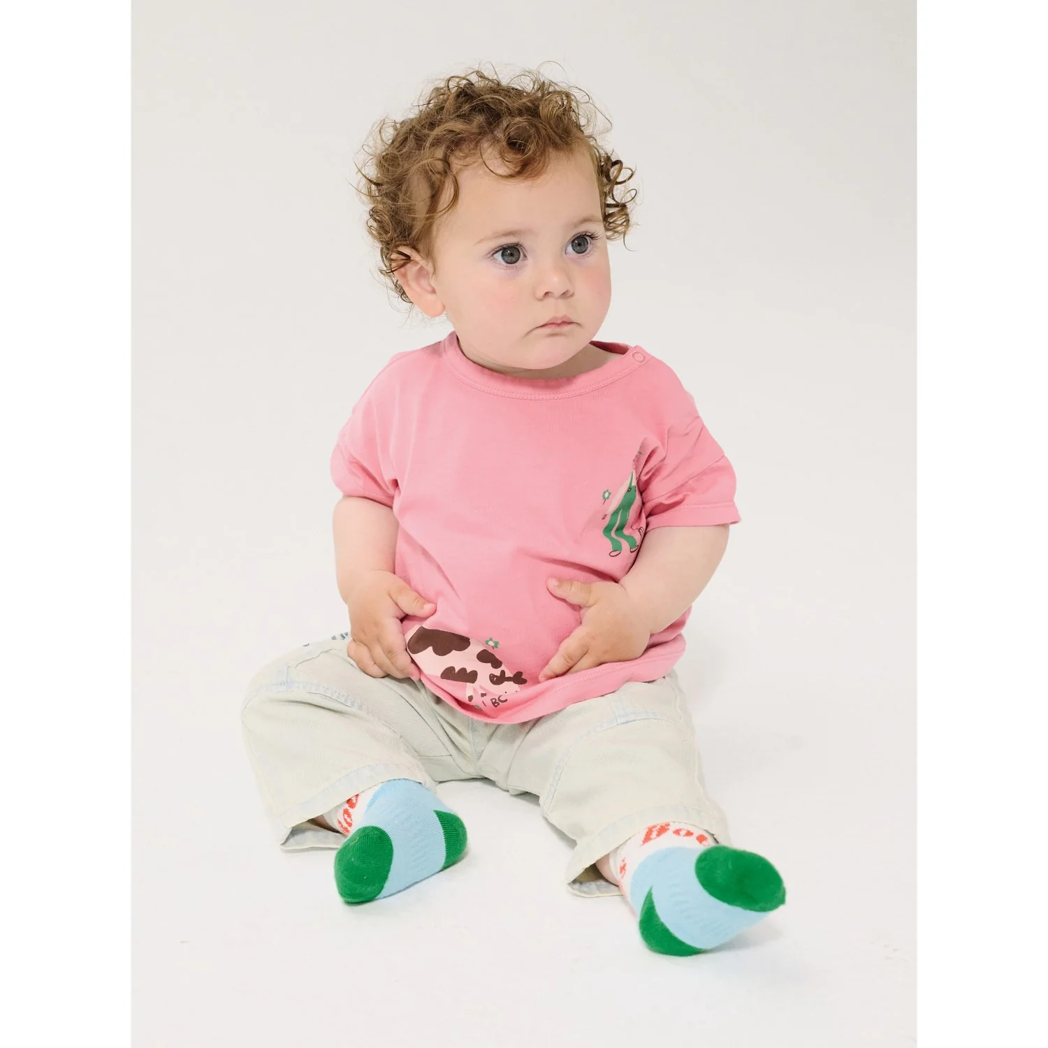 Bobo Choses Pink Farm Adventure T-Shirt - Image 2