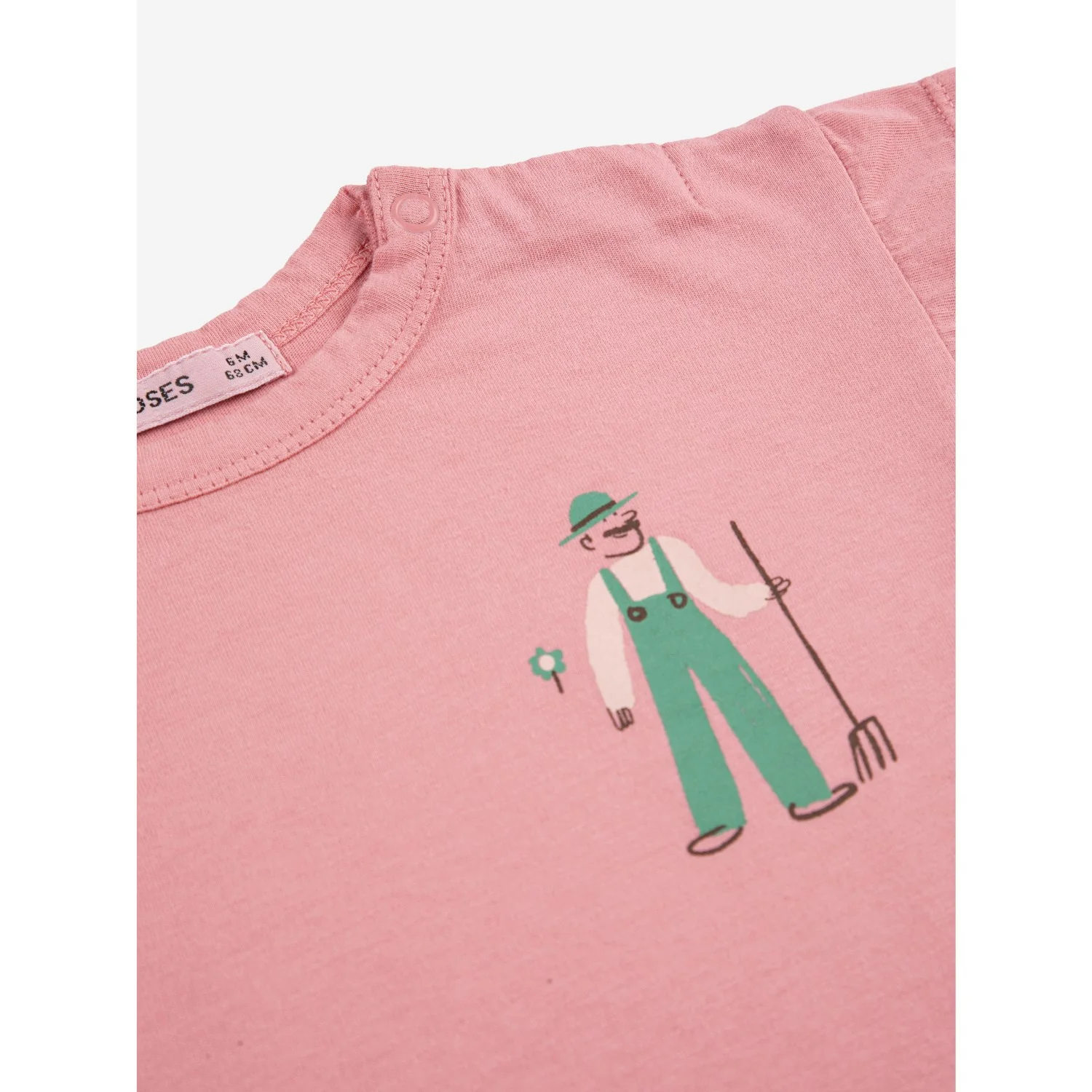 Bobo Choses Pink Farm Adventure T-Shirt - Image 3