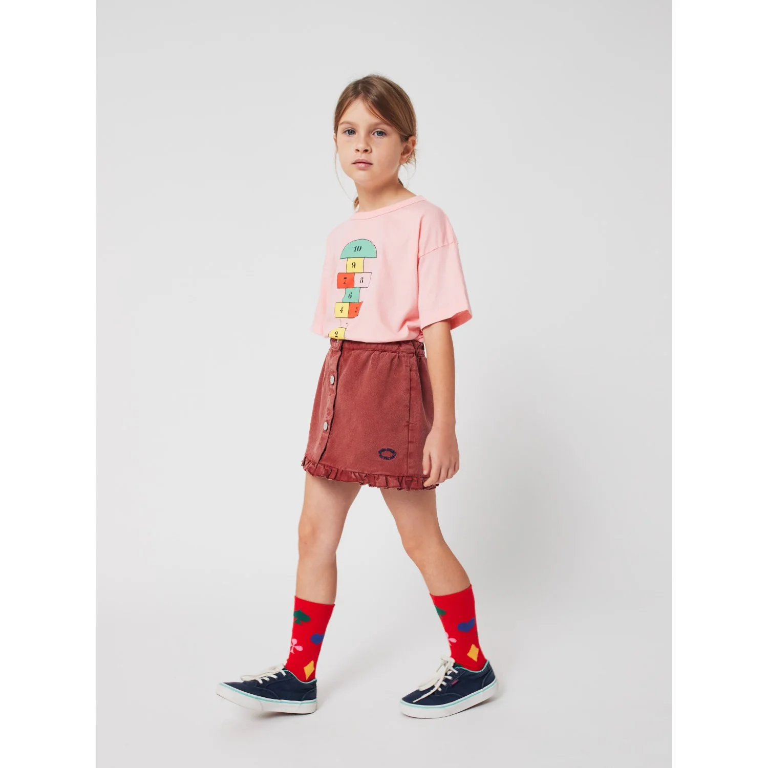 Bobo Choses Pink Hopscotch T-Shirt - Image 4