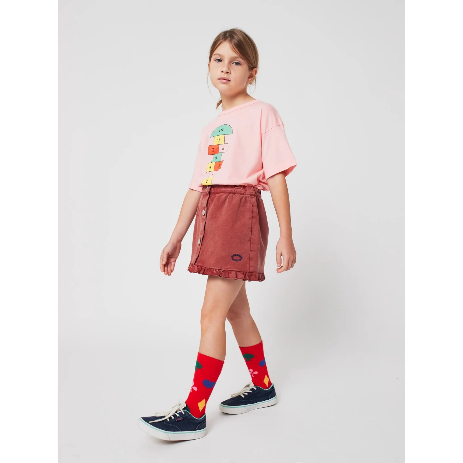 Bobo Choses Pink Hopscotch T-Shirt - Image 6