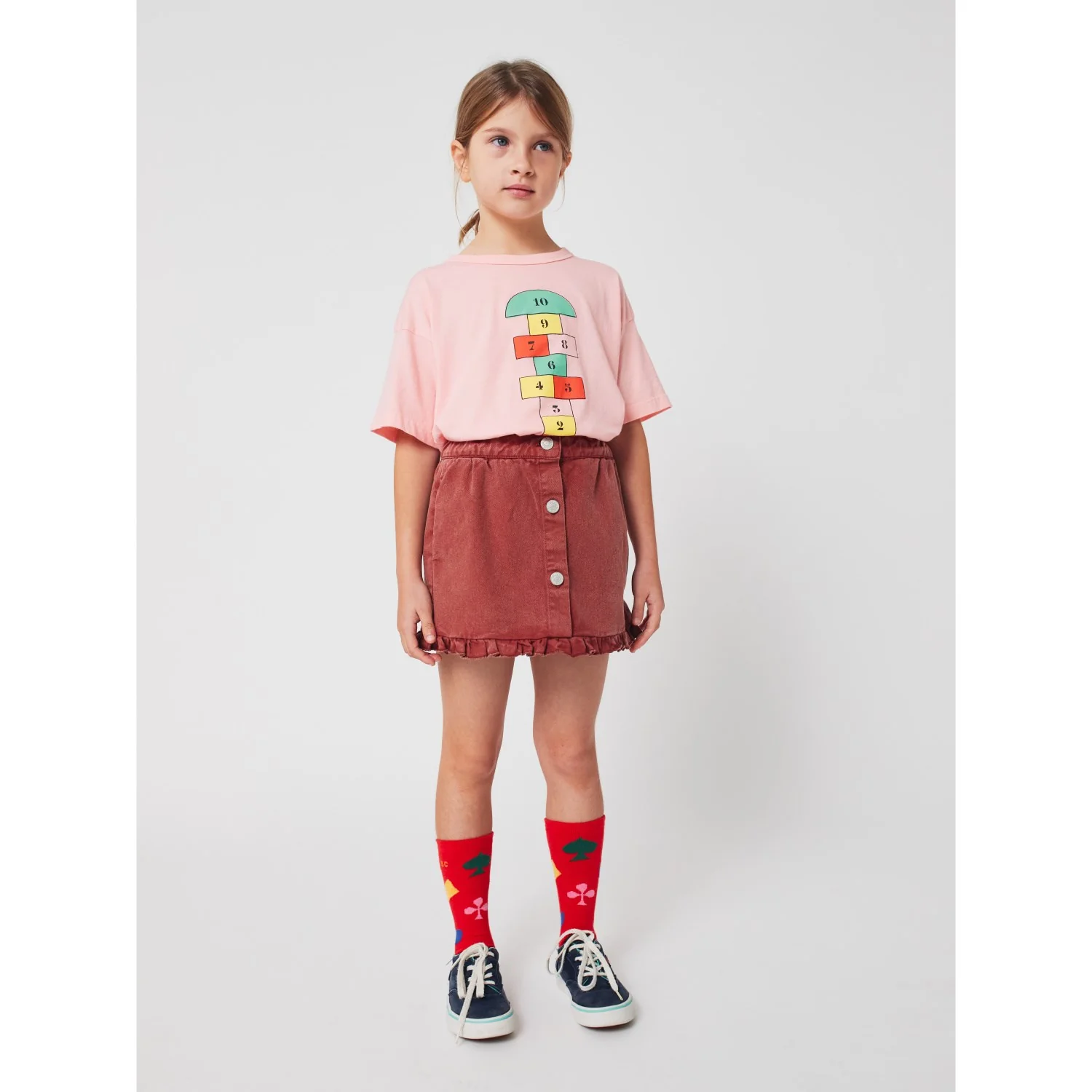 Bobo Choses Pink Hopscotch T-Shirt - Image 7