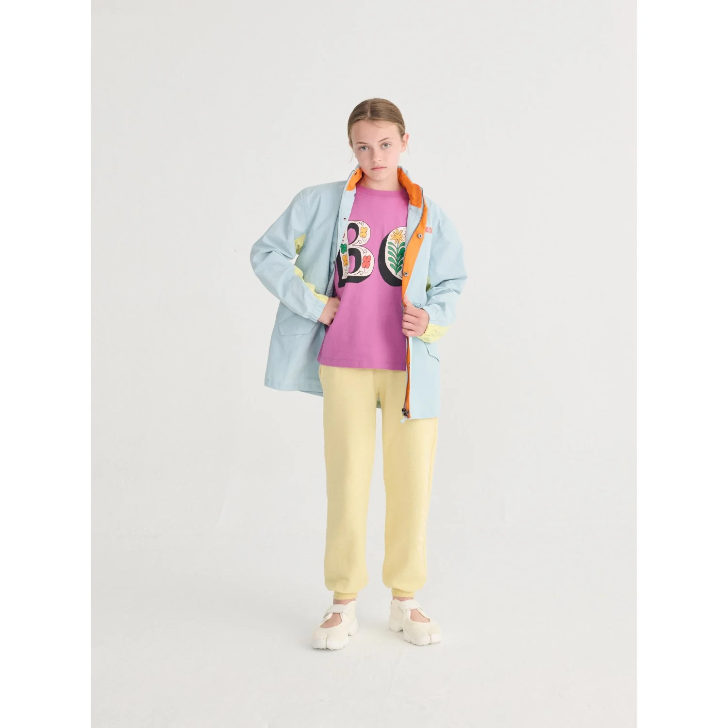 Bobo Choses Purple Spring Letters T-Shirt - Image 4