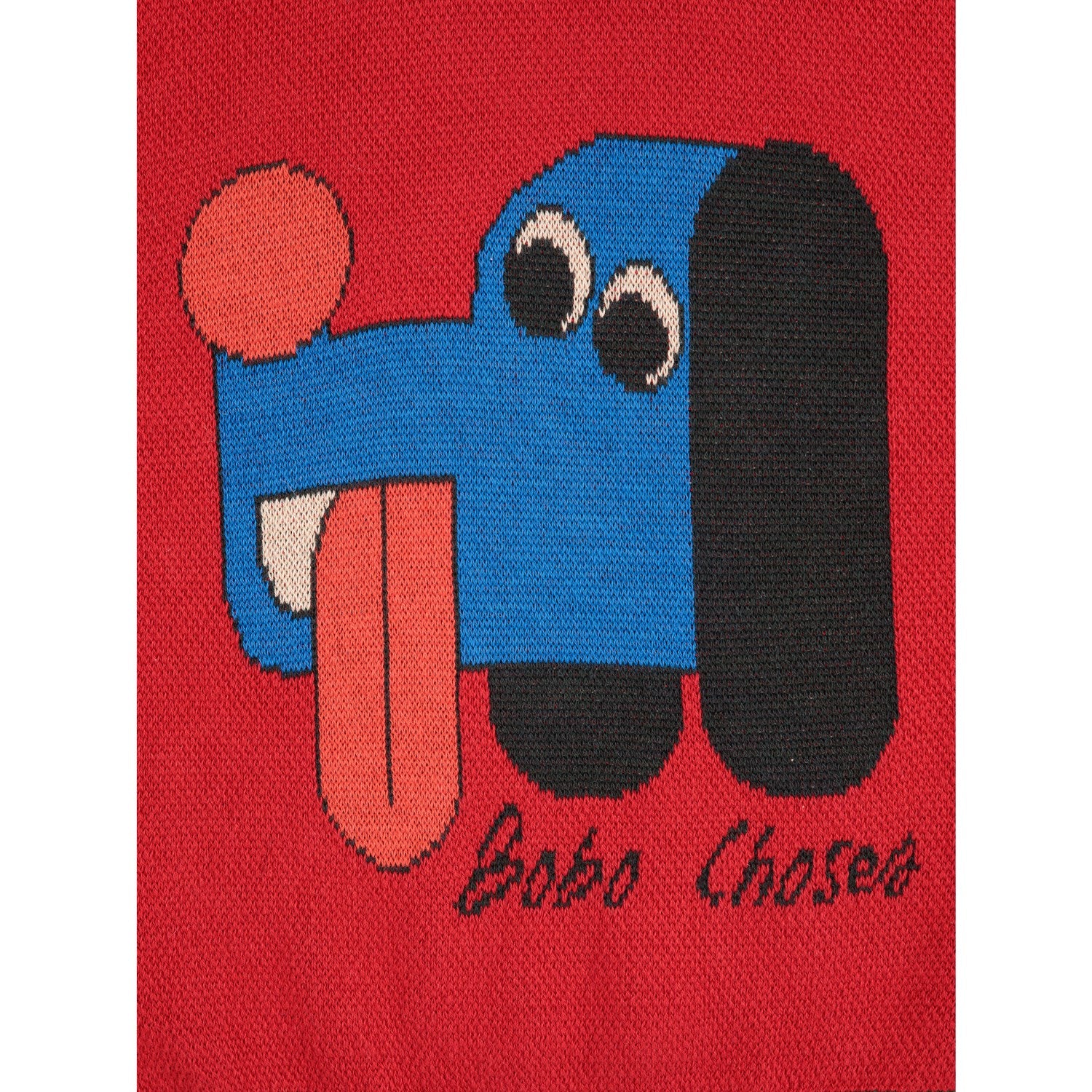 Bobo Choses Red Doggy Mate Jacquard Jumper - Image 2