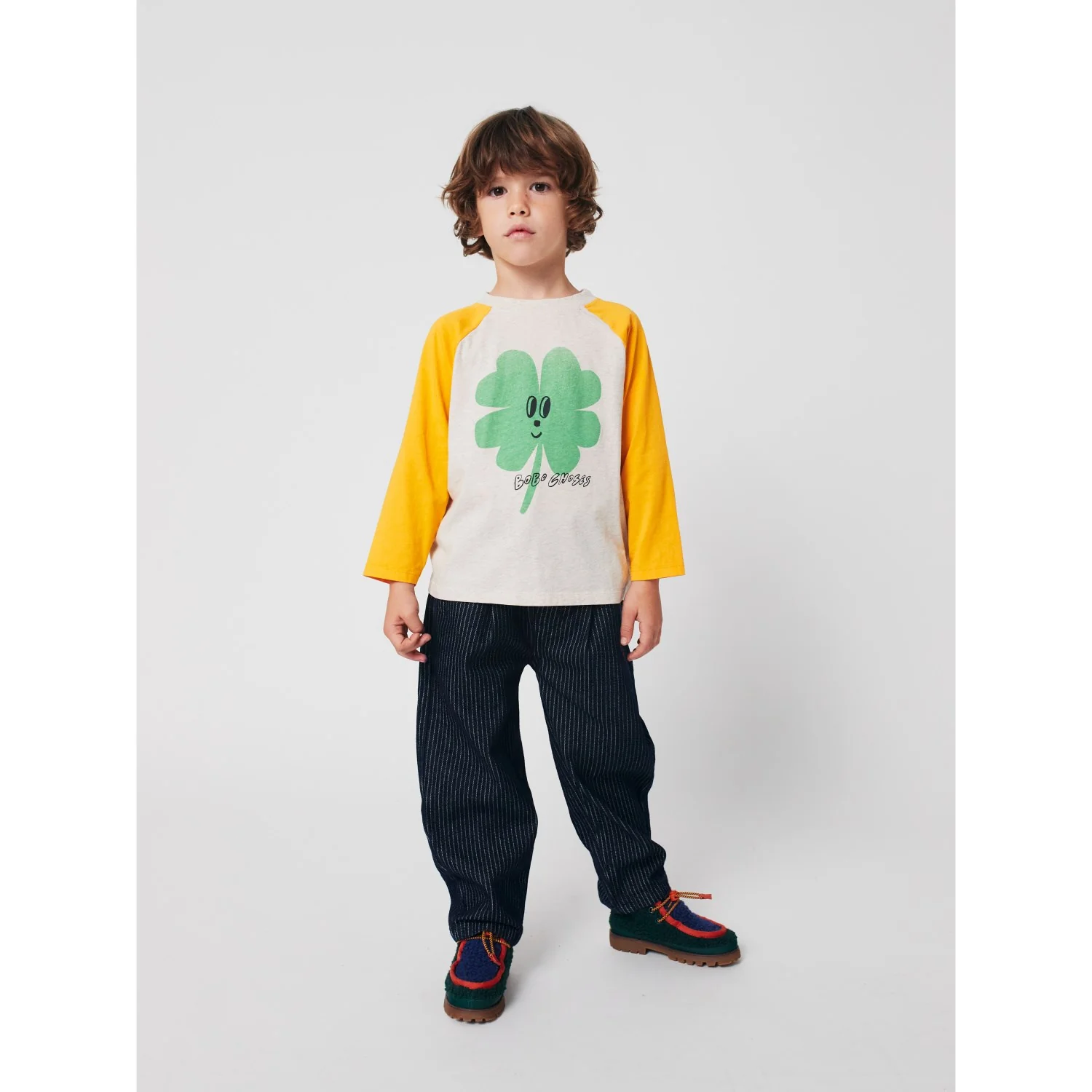 Bobo Choses Yellow Lucky Clover Ranglan Ærmer Bluse - Image 8