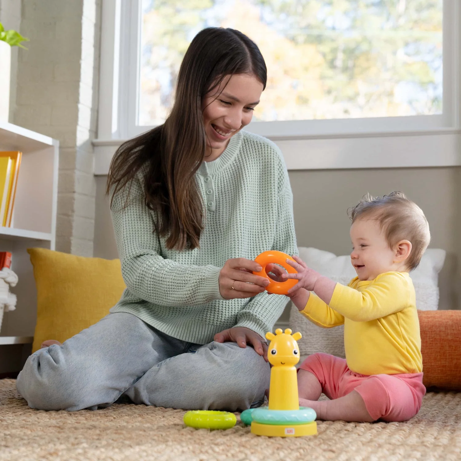 Bright Starts Giraffe Tower™ Stacking Legetøj - Image 4