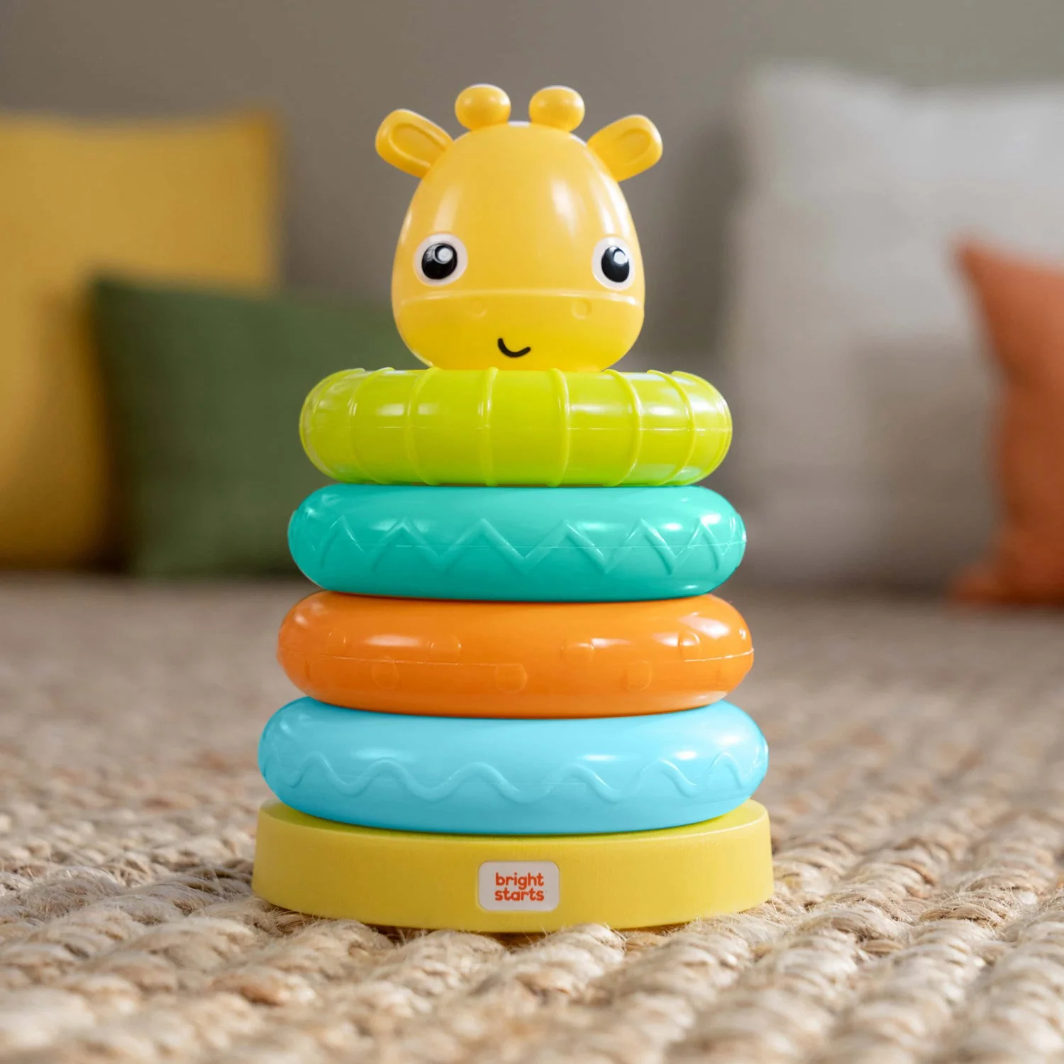 Bright Starts Giraffe Tower™ Stacking Legetøj - Image 7