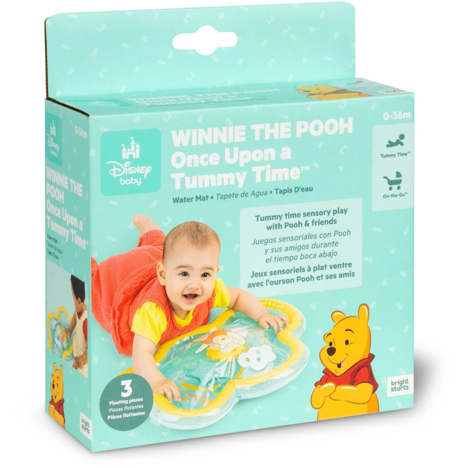 Bright Starts Winnie The Pooh Once Upon A Tummy Time™ Water Mat - Image 7