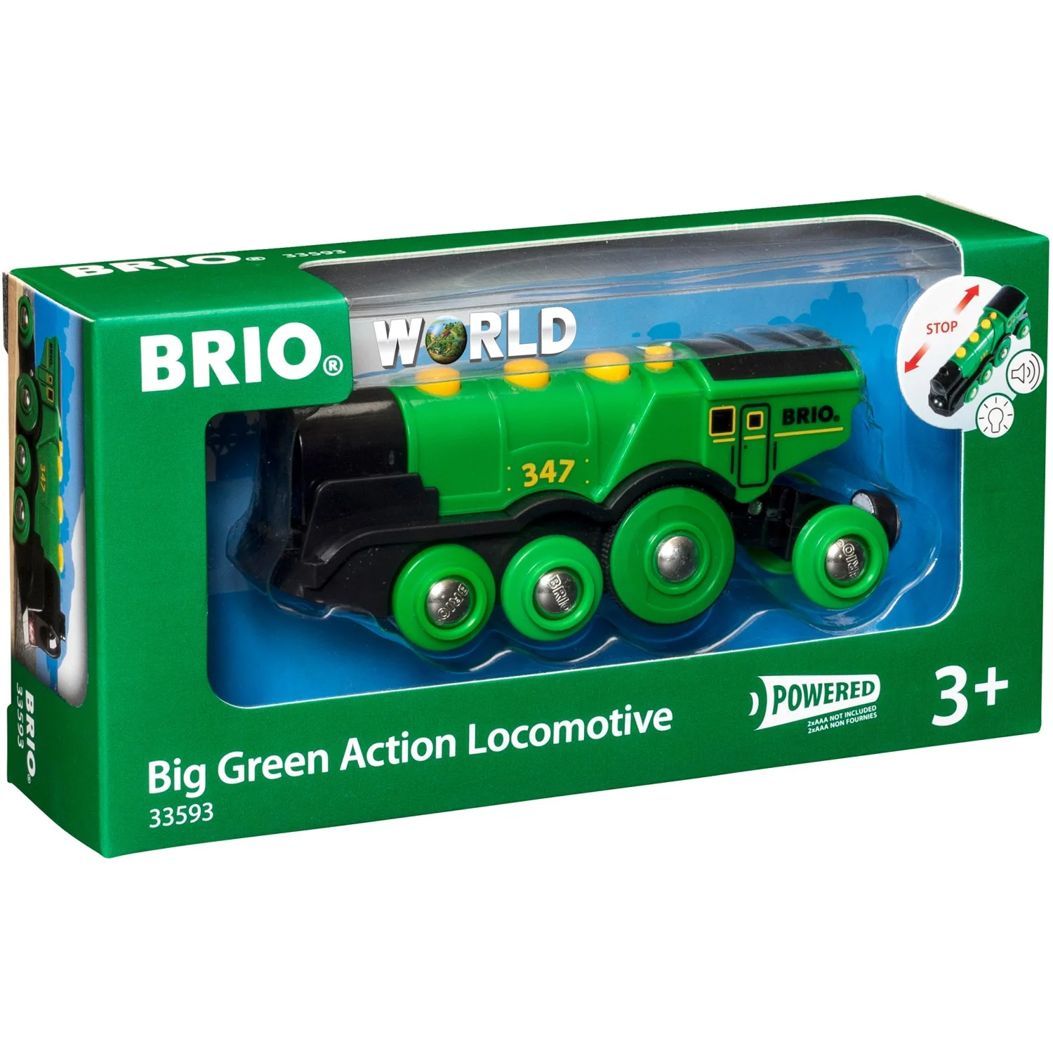BRIO® 33593 Stort, Grønt Lokomotiv, B/O - Image 8