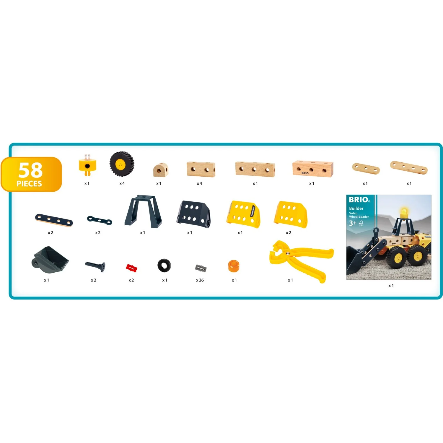 BRIO® 34598 Builder Volvo Wheel Loader - Image 9
