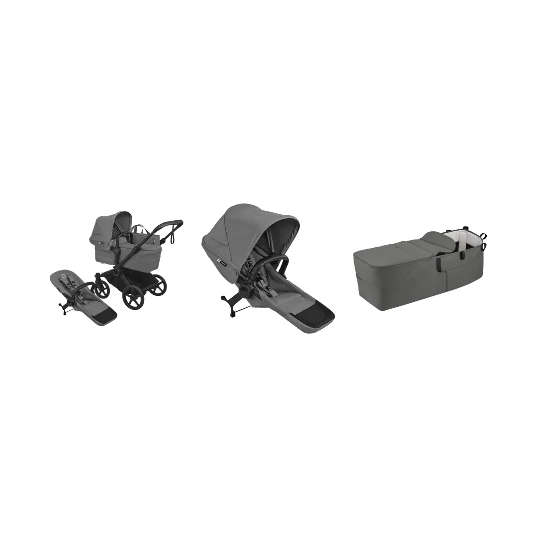 Bugaboo Donkey 6 Tvillingevogn Moon Grey Bundle - Image 4
