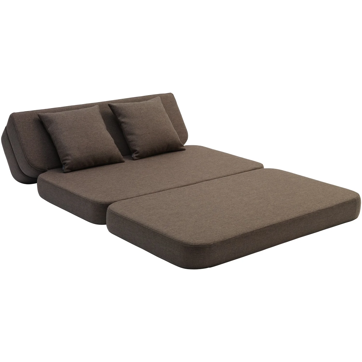 by KlipKlap Brown Sand KK 3 Fold Sofa 120 Cm - Image 5