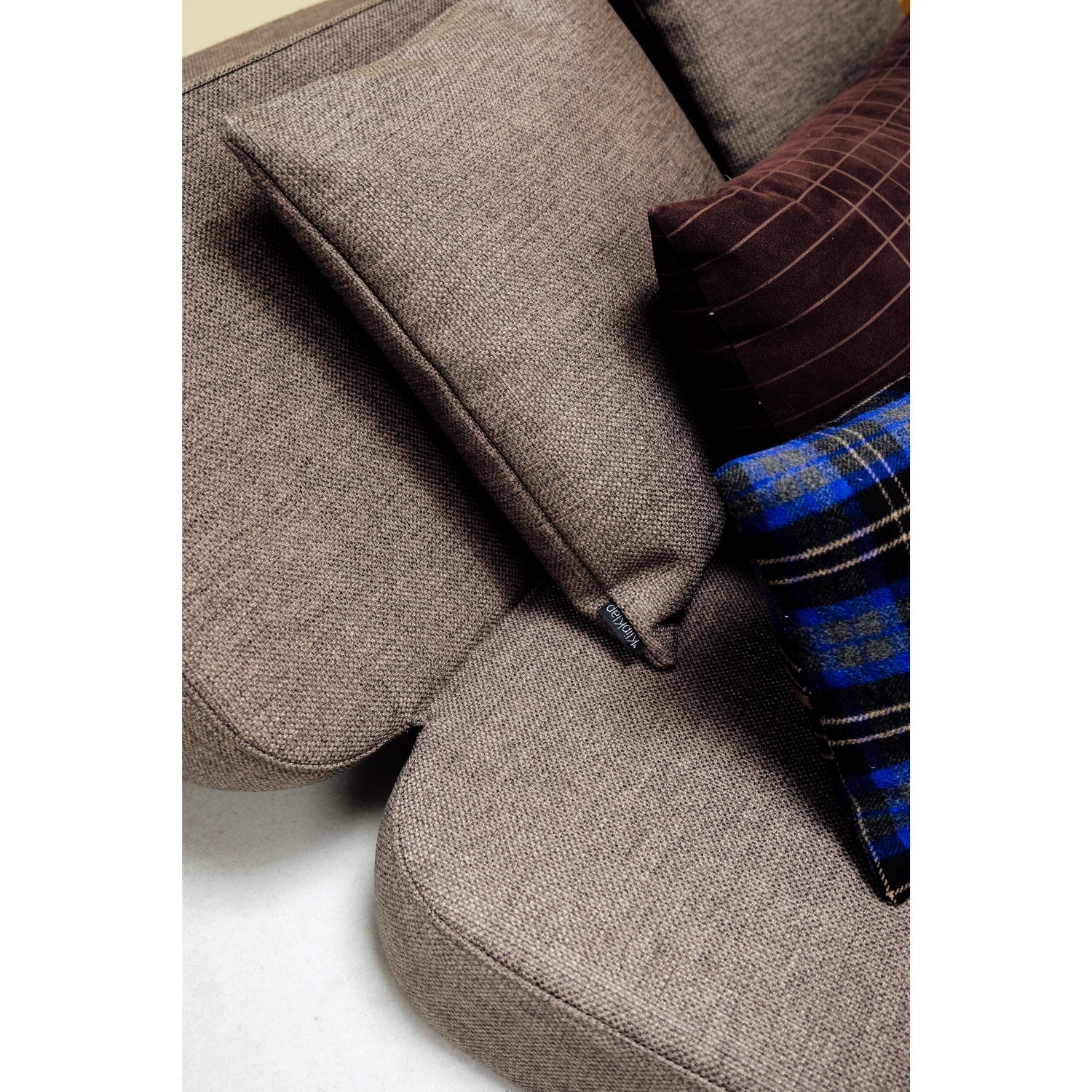 by KlipKlap 3 Fold Sofa Brown With Sand KK XL Soft 140 Cm - Image 3