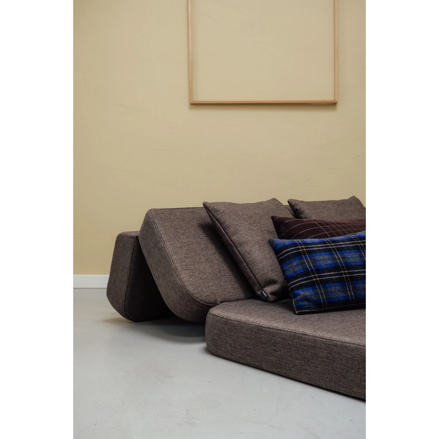 by KlipKlap 3 Fold Sofa Brown With Sand KK XL Soft 140 Cm - Image 4