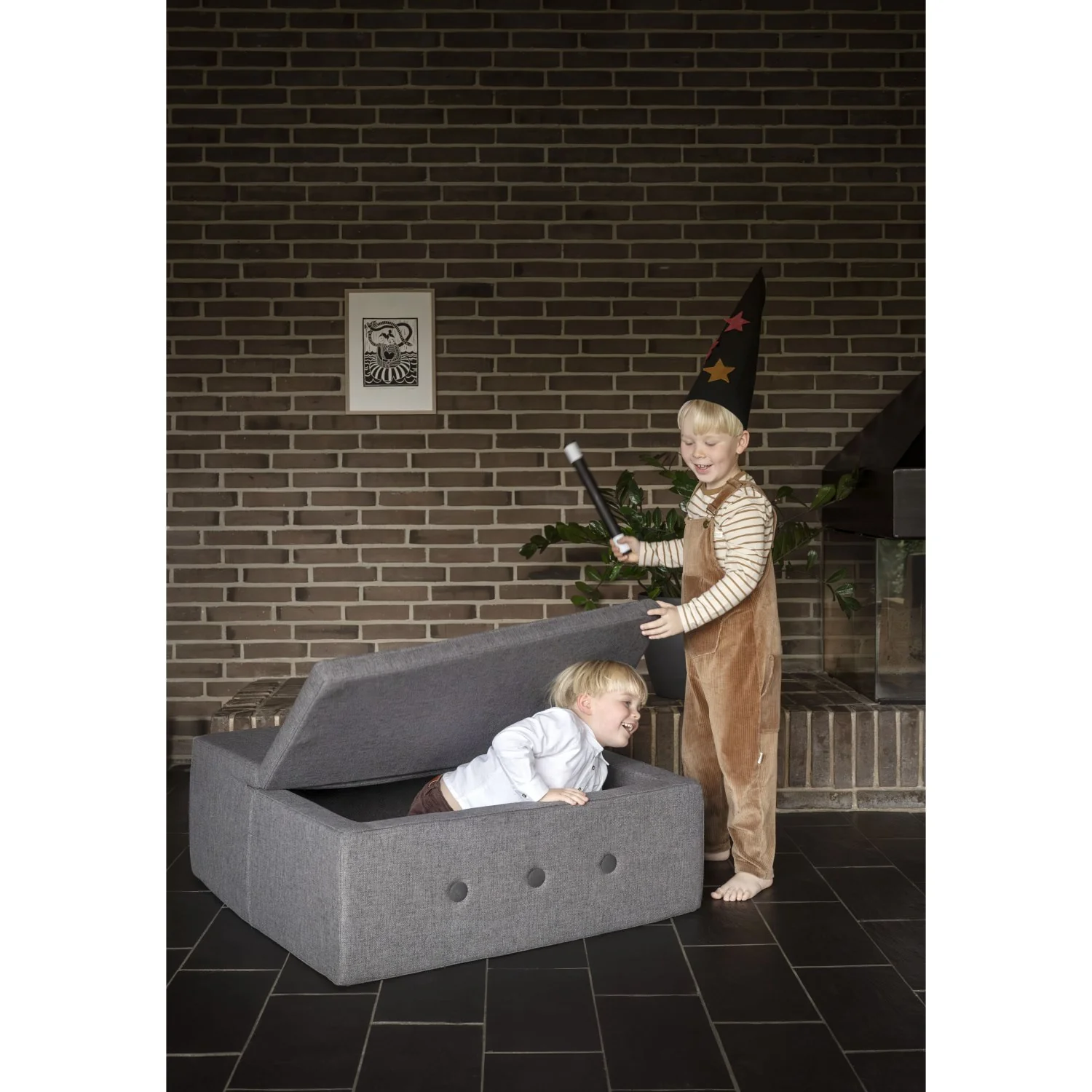by KlipKlap Multi Grey With Grey Play Fold Square - Image 2