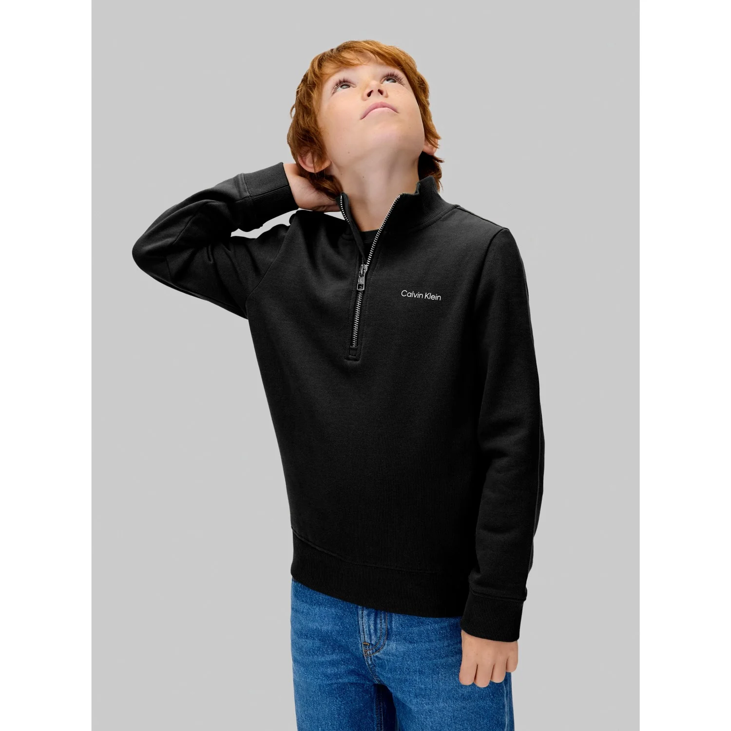 Calvin Klein Ck Black Chest Inst. Logo Half Zip - Image 4