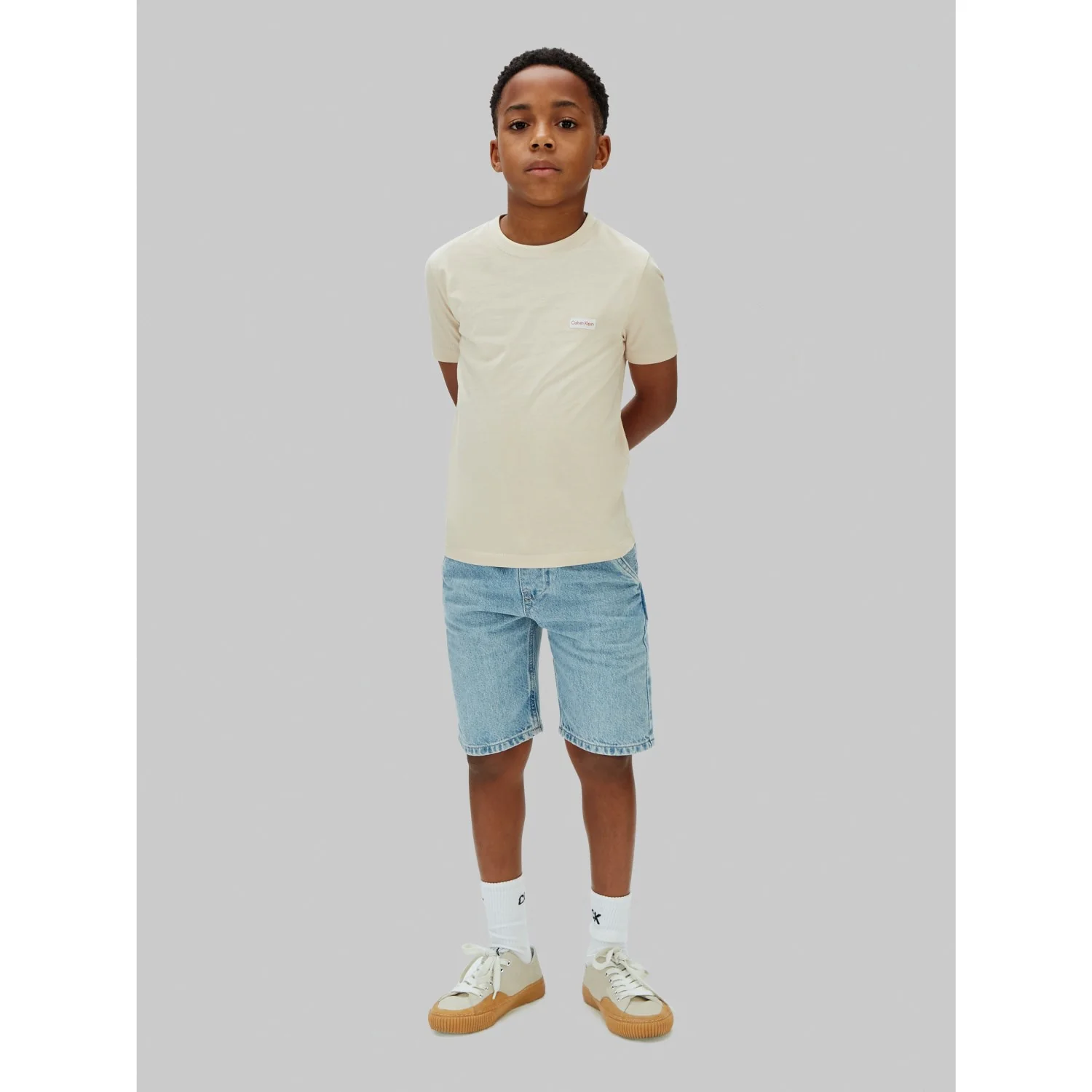 Calvin Klein Dante Wash Skater Denim Shorts Dante Wash - Image 2