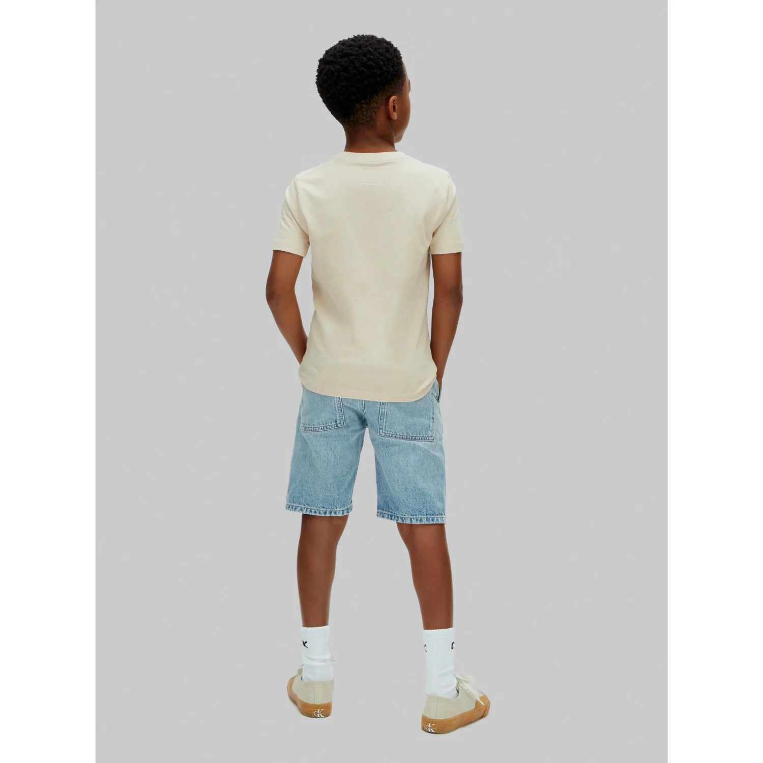 Calvin Klein Dante Wash Skater Denim Shorts Dante Wash - Image 4