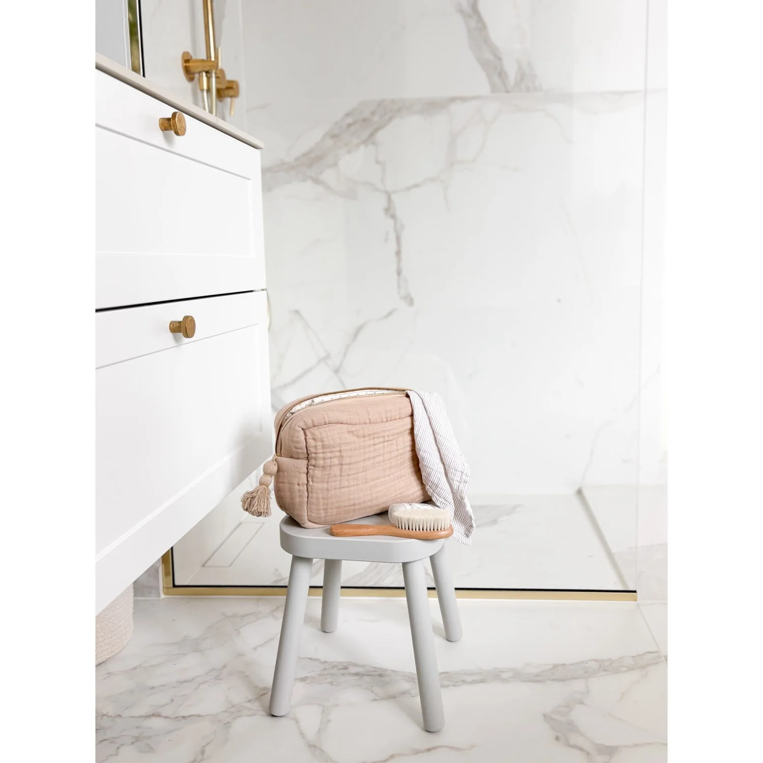 Cam Cam Copenhagen Latte Rowan Muslin Toilettaske - Image 2