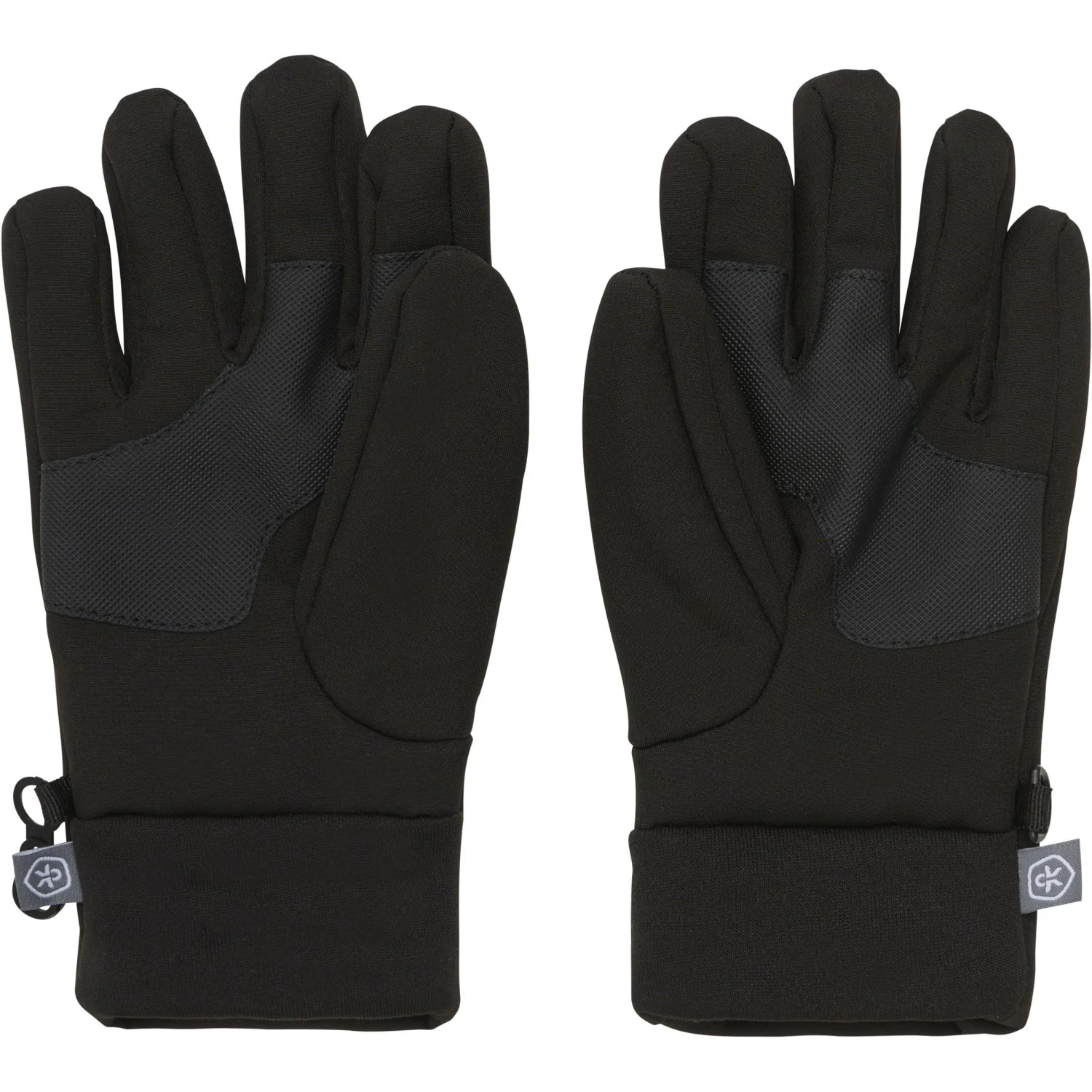 Color Kids Black Handsker Softshell - Image 3