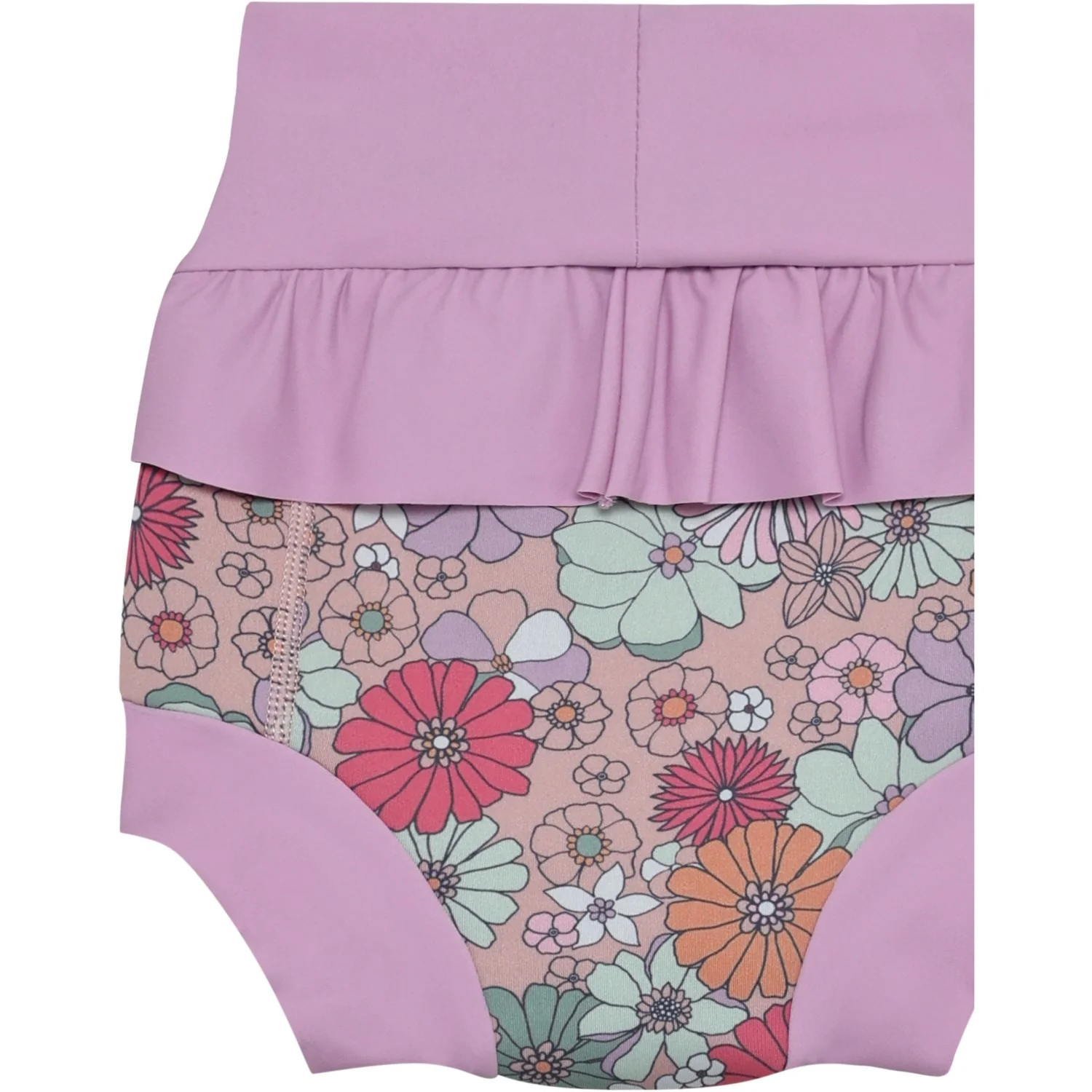 Color Kids Lavender Mist Trunks M/ Frills, Aop - Image 2