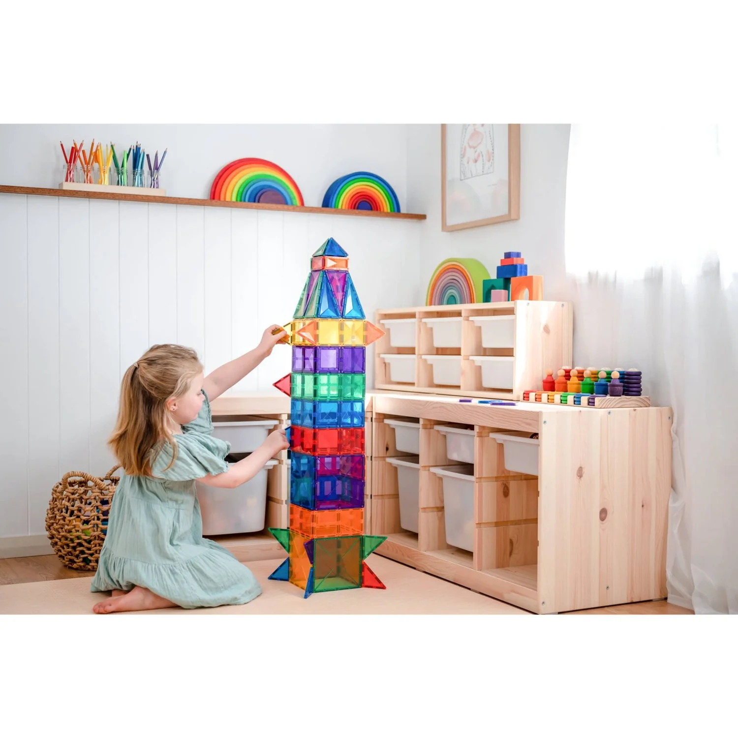 Connetix Rainbow Creative Pak 102 Styks - Image 3