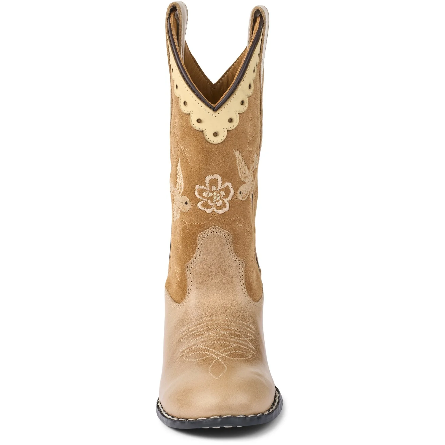 COPENHAGEN COLORS Beige Suede Limited Cowboy Støvler High - Image 10