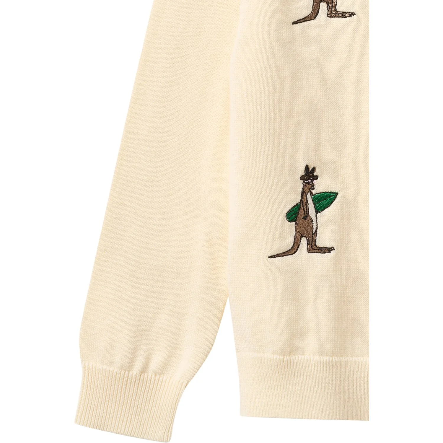COPENHAGEN COLORS Cream Comb. Pull Over W. Embroidery - Image 2