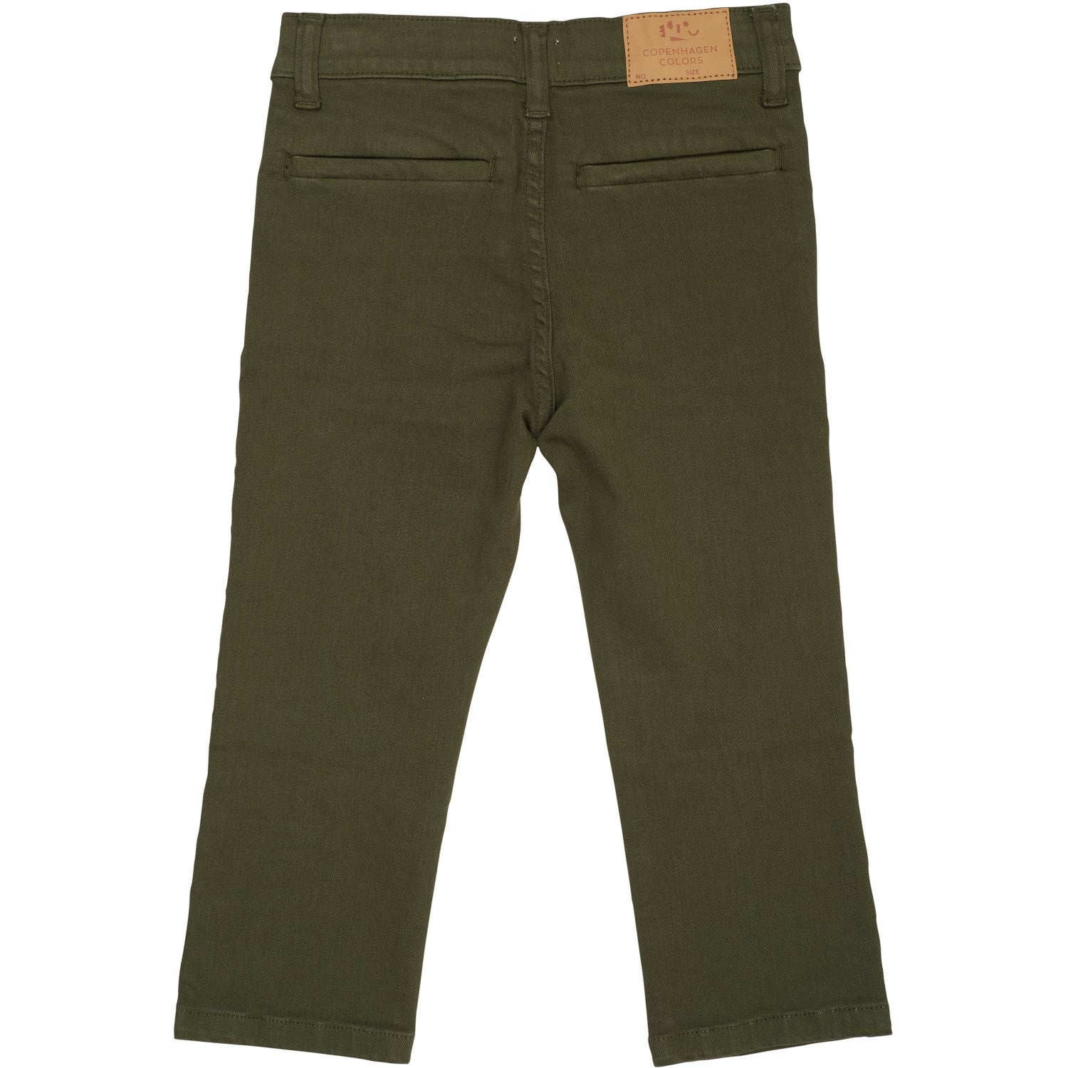 COPENHAGEN COLORS Dk Green Twill Chinos Slim - Med Stretch - Image 2