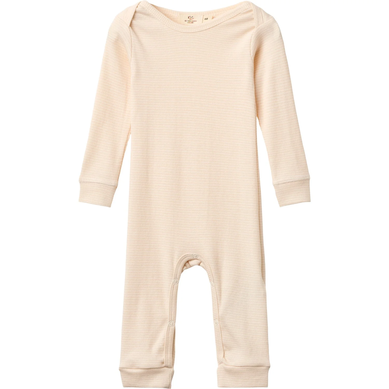 COPENHAGEN COLORS Dusty Rose/Cream Stripe Modal Full Body Romper