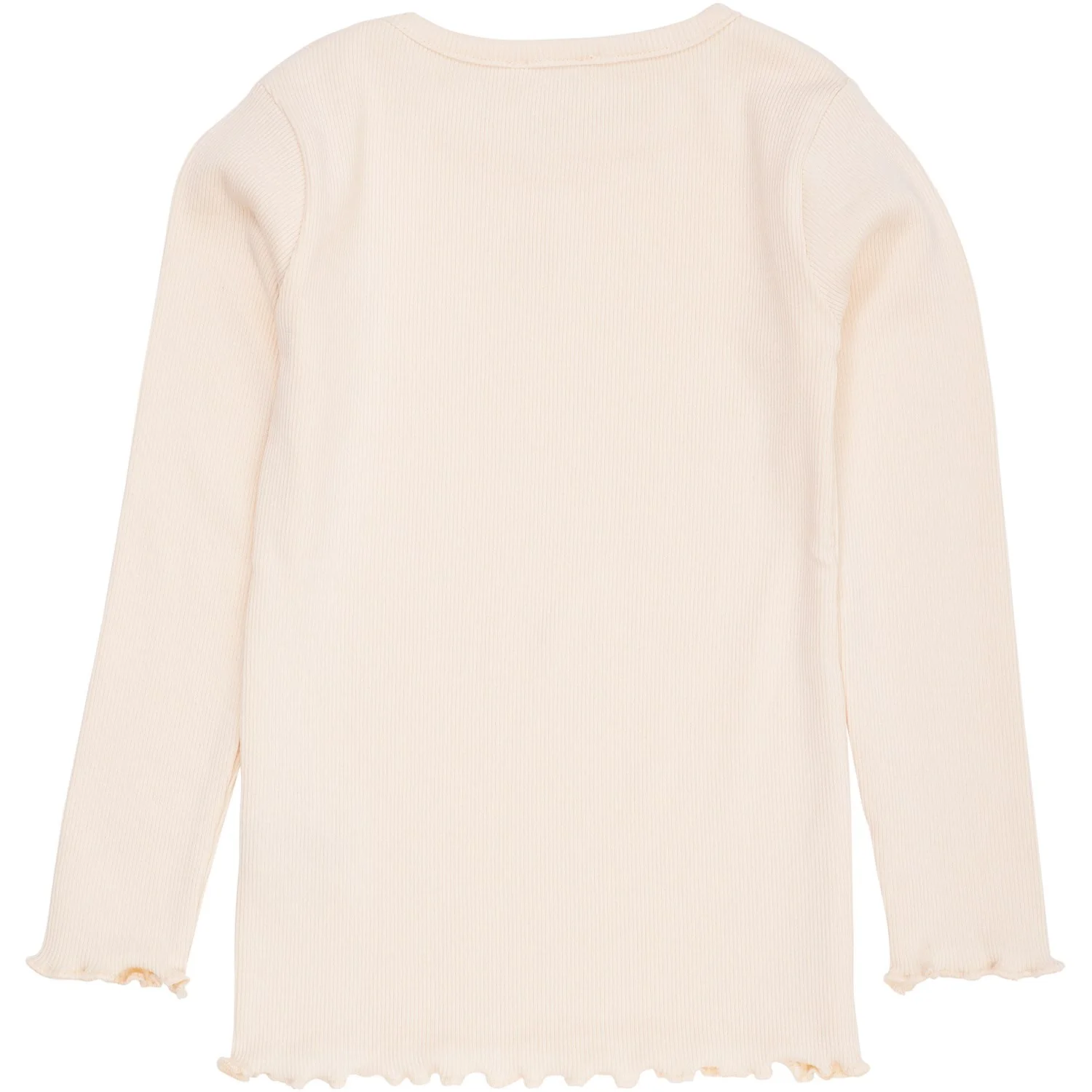 COPENHAGEN COLORS Dusty Rose Modal Rib Ls Tee W. Heart Hole Pattern - Image 2