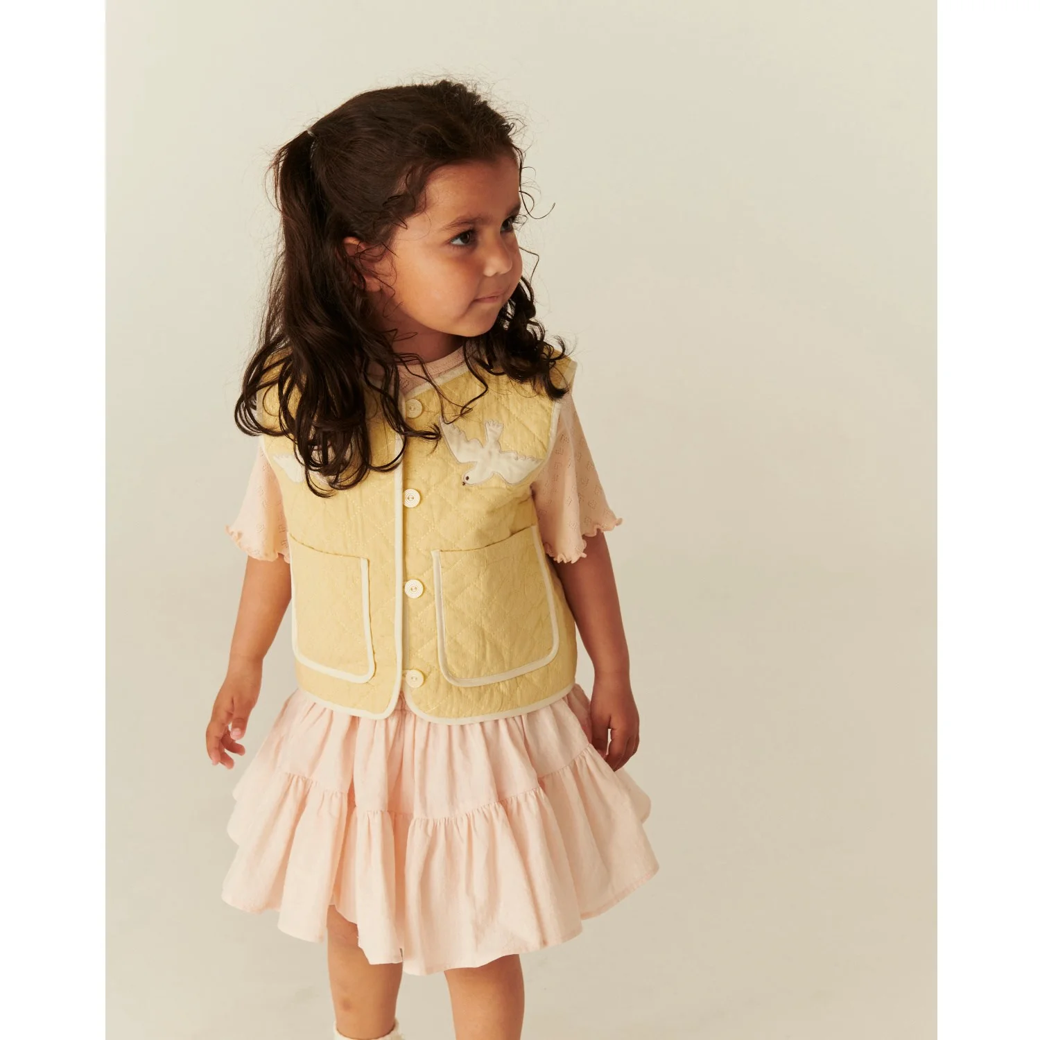 COPENHAGEN COLORS Dusty Rose Nederdel W. Tyl Lining - Image 3