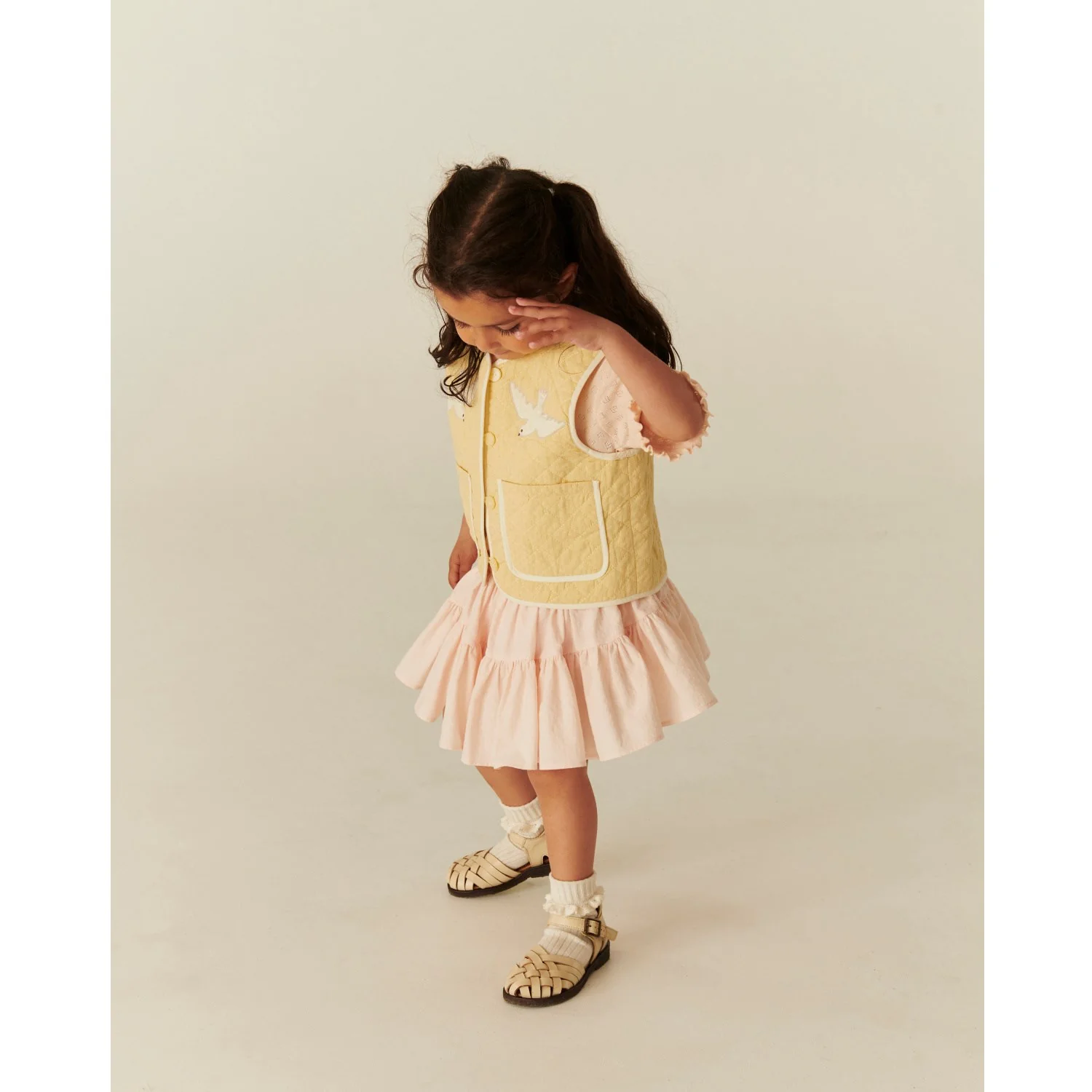 COPENHAGEN COLORS Dusty Rose Nederdel W. Tyl Lining - Image 4