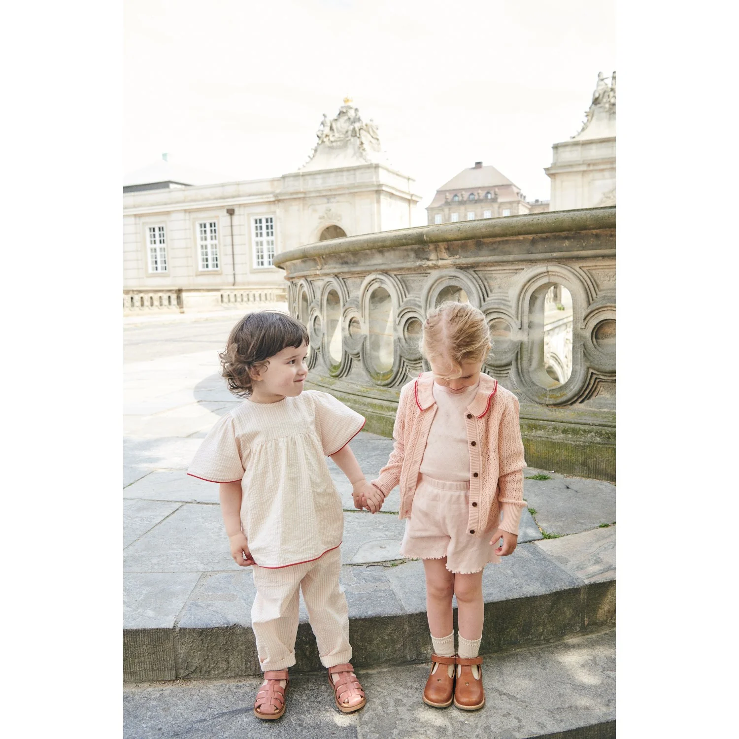 COPENHAGEN COLORS Dusty Rose Pointelle Heart Shorts - Image 2