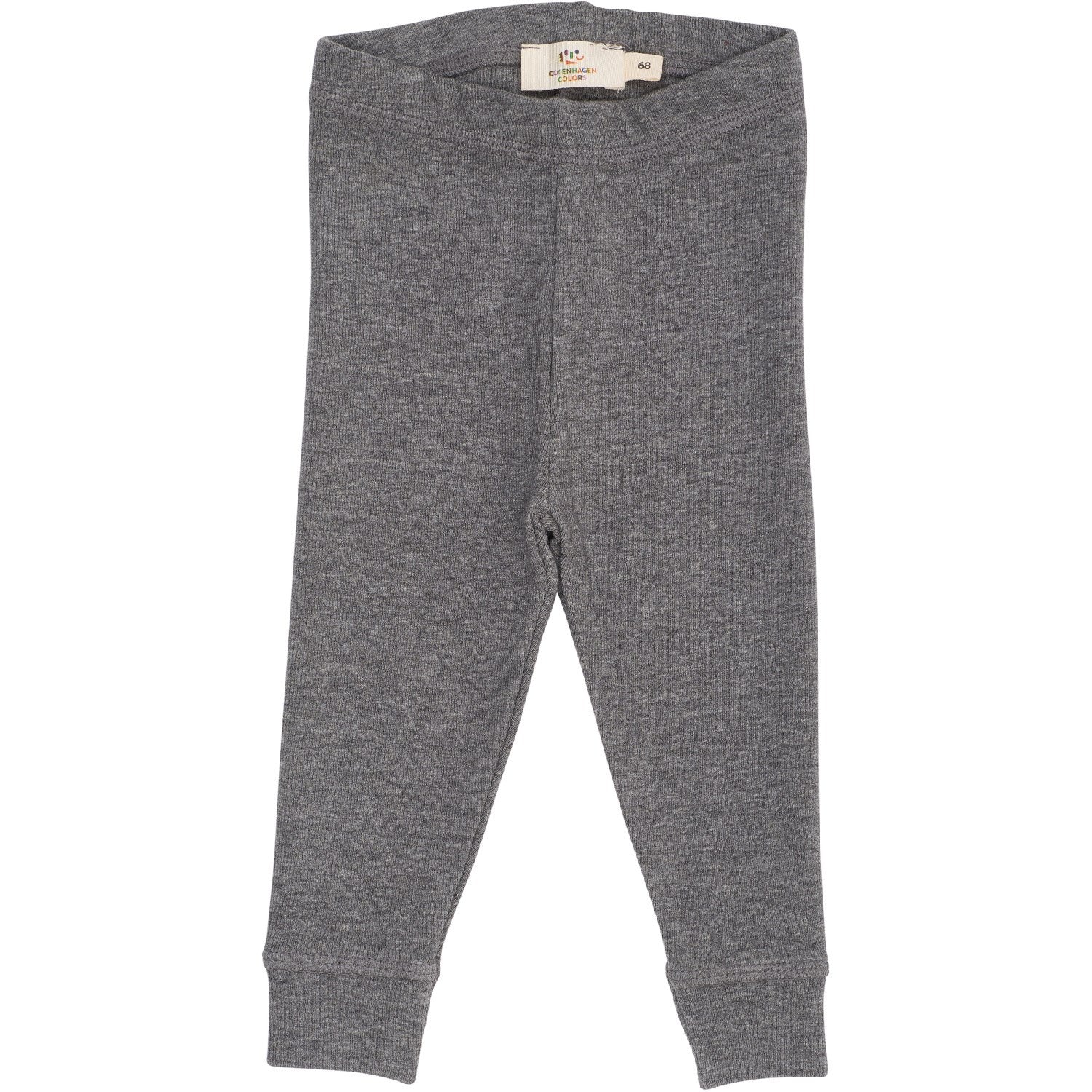 COPENHAGEN COLORS Grey Mel. Modal Rib Leggings