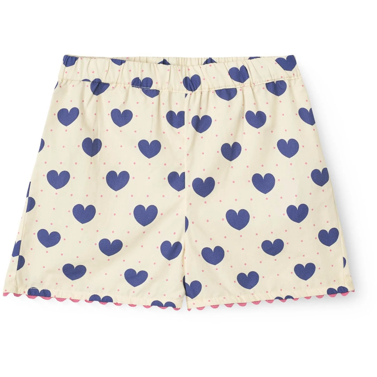 COPENHAGEN COLORS x Luksusbaby Heart Aop Ocean Heart and Dots Bluse m/Shorts Sæt - Image 5