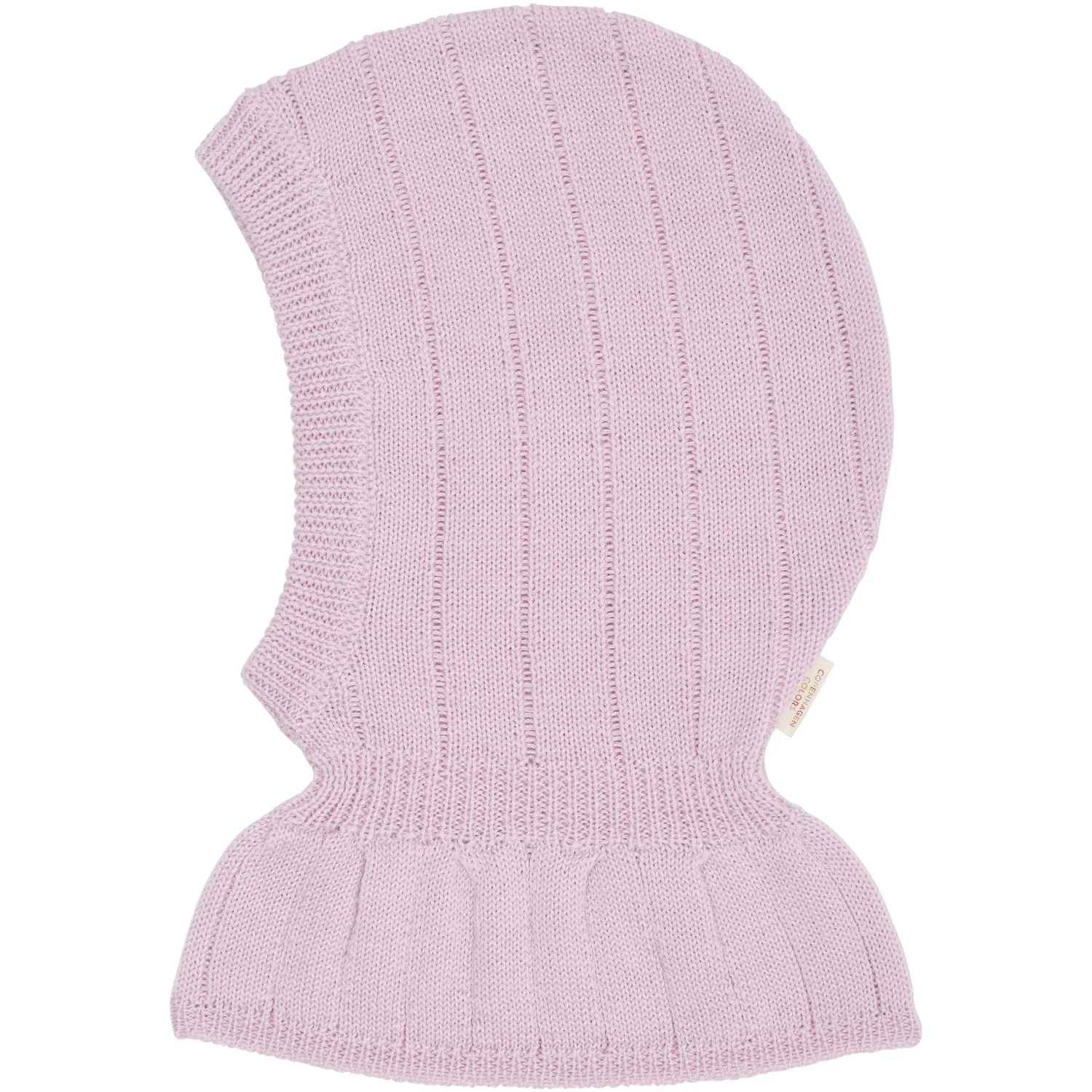 COPENHAGEN COLORS Lavender Merino Rib Strikket Elefanthue - Image 2