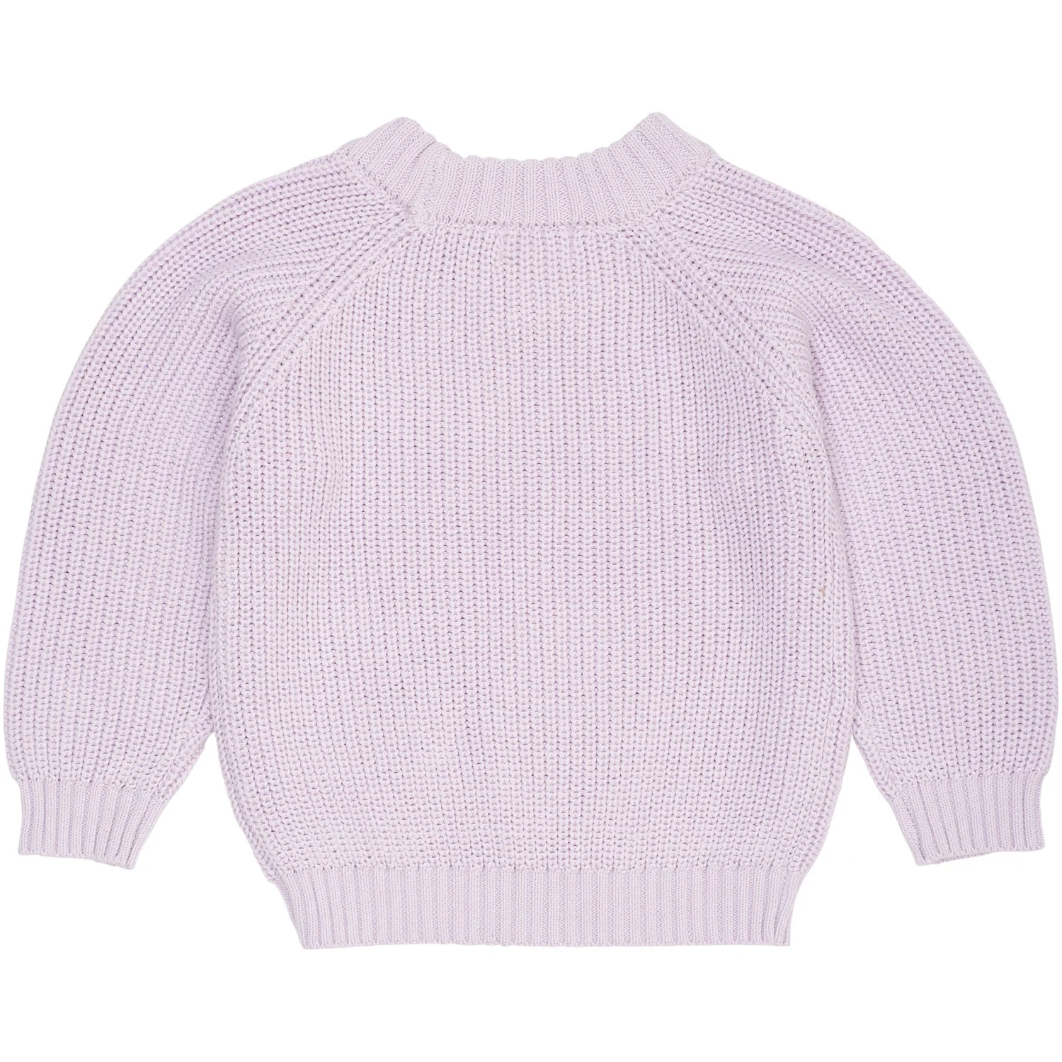 COPENHAGEN COLORS Lavender Strikket Classic Rib Bluse - Image 5