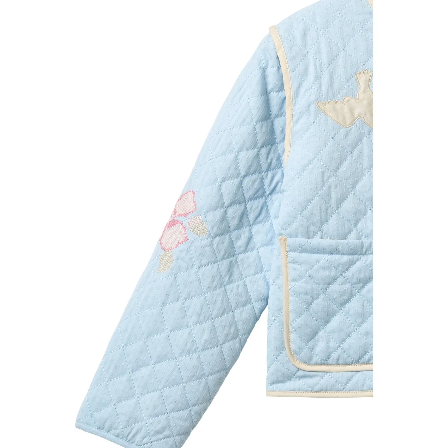 COPENHAGEN COLORS Lt. Blue Comb. Quiltet Jakke - Image 2